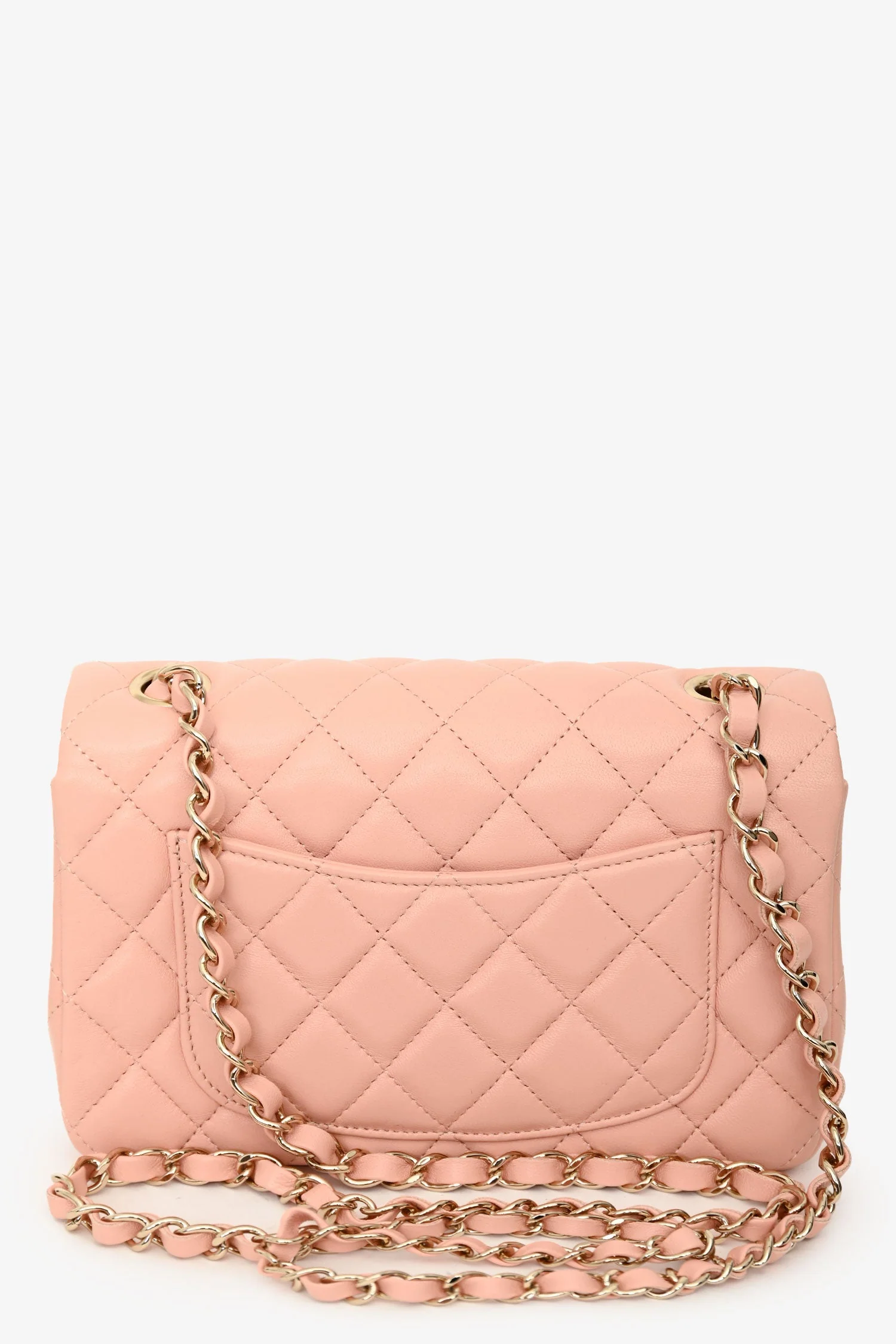 Chanel™ 2021 Pink Leather Mini Single Flap Bag (Pre-Loved ) - Image 7