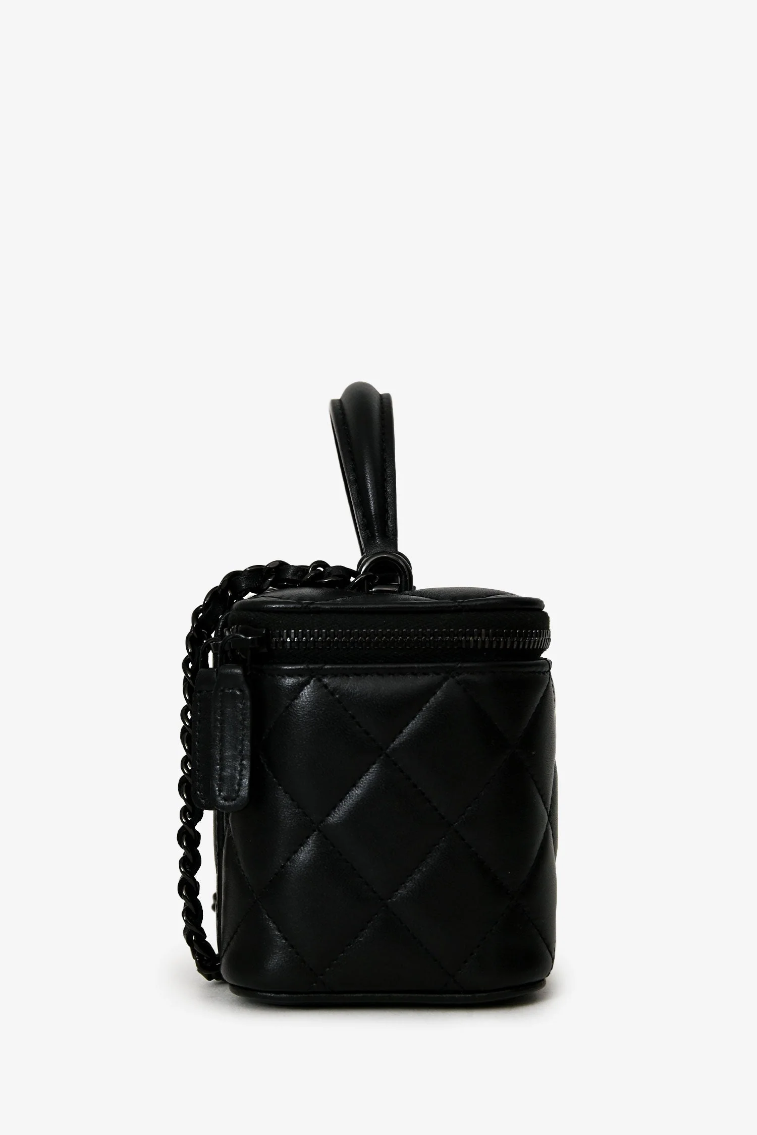 Pre-Loved Chanel™ 2021+ So Black Vanity Top Handle - Image 3