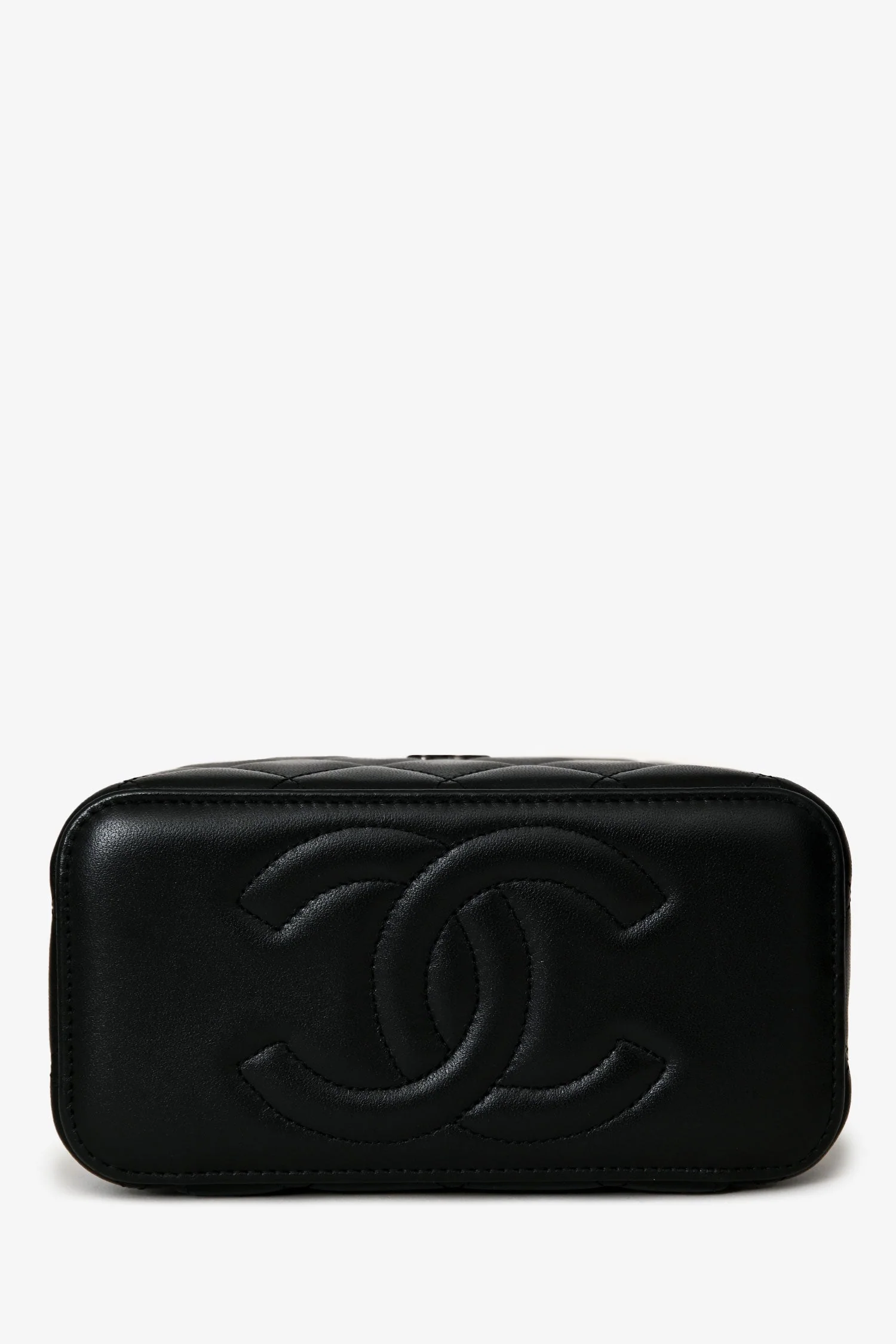 Pre-Loved Chanel™ 2021+ So Black Vanity Top Handle - Image 5