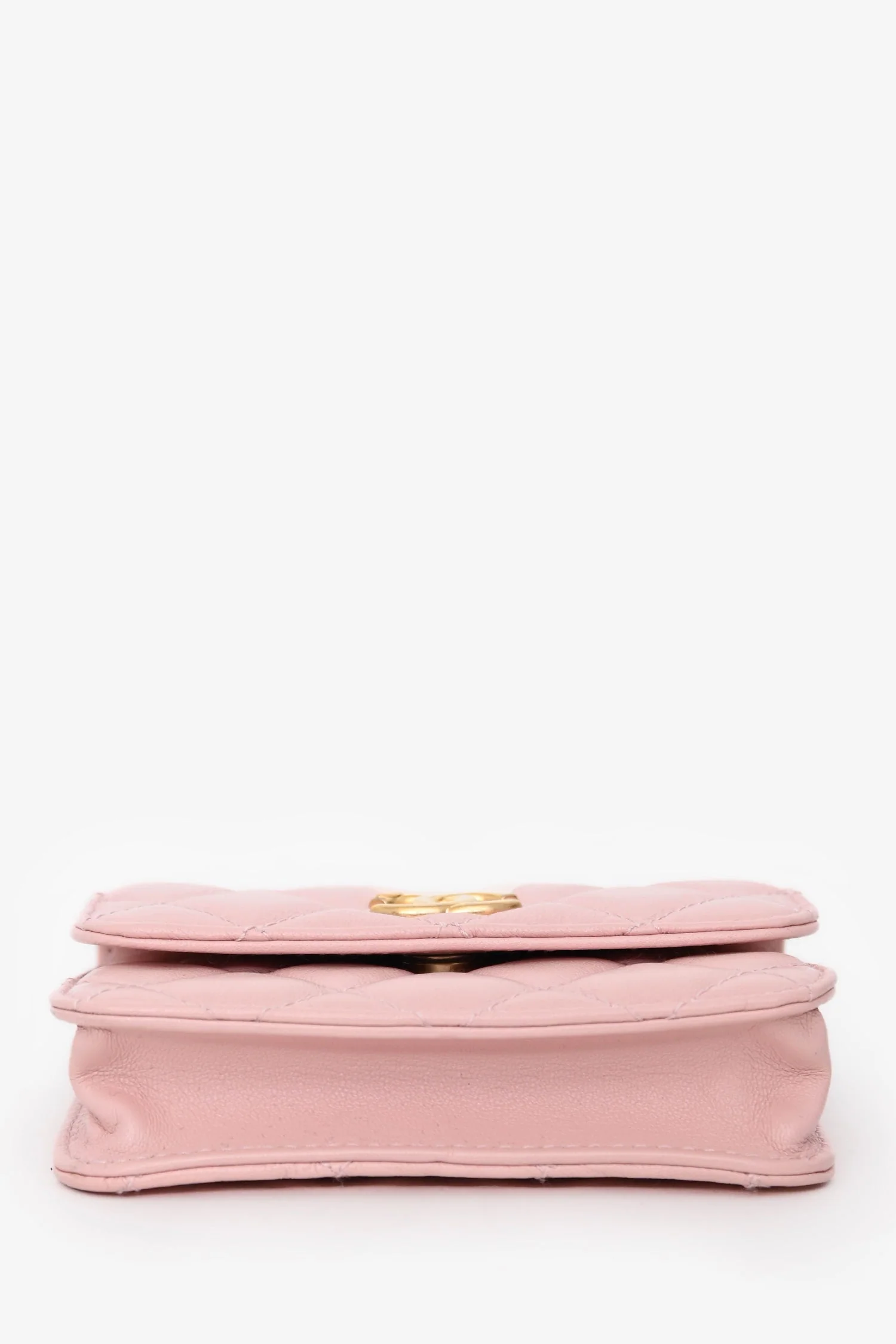Pre-Loved Chanel™ 2022+ Pink Leather Mini Classic Clutch Crossbody Bag - Image 5