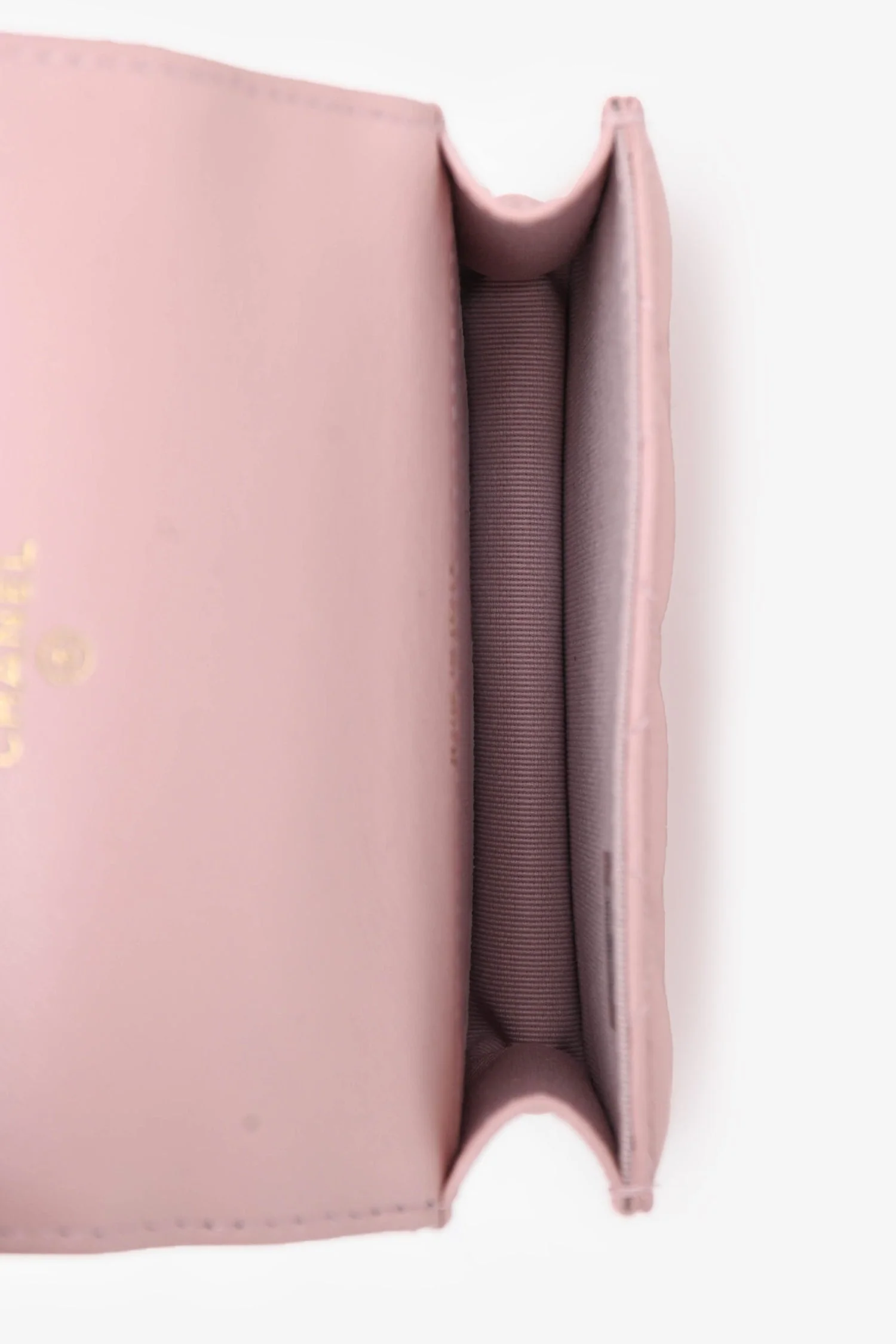 Pre-Loved Chanel™ 2022+ Pink Leather Mini Classic Clutch Crossbody Bag - Image 6
