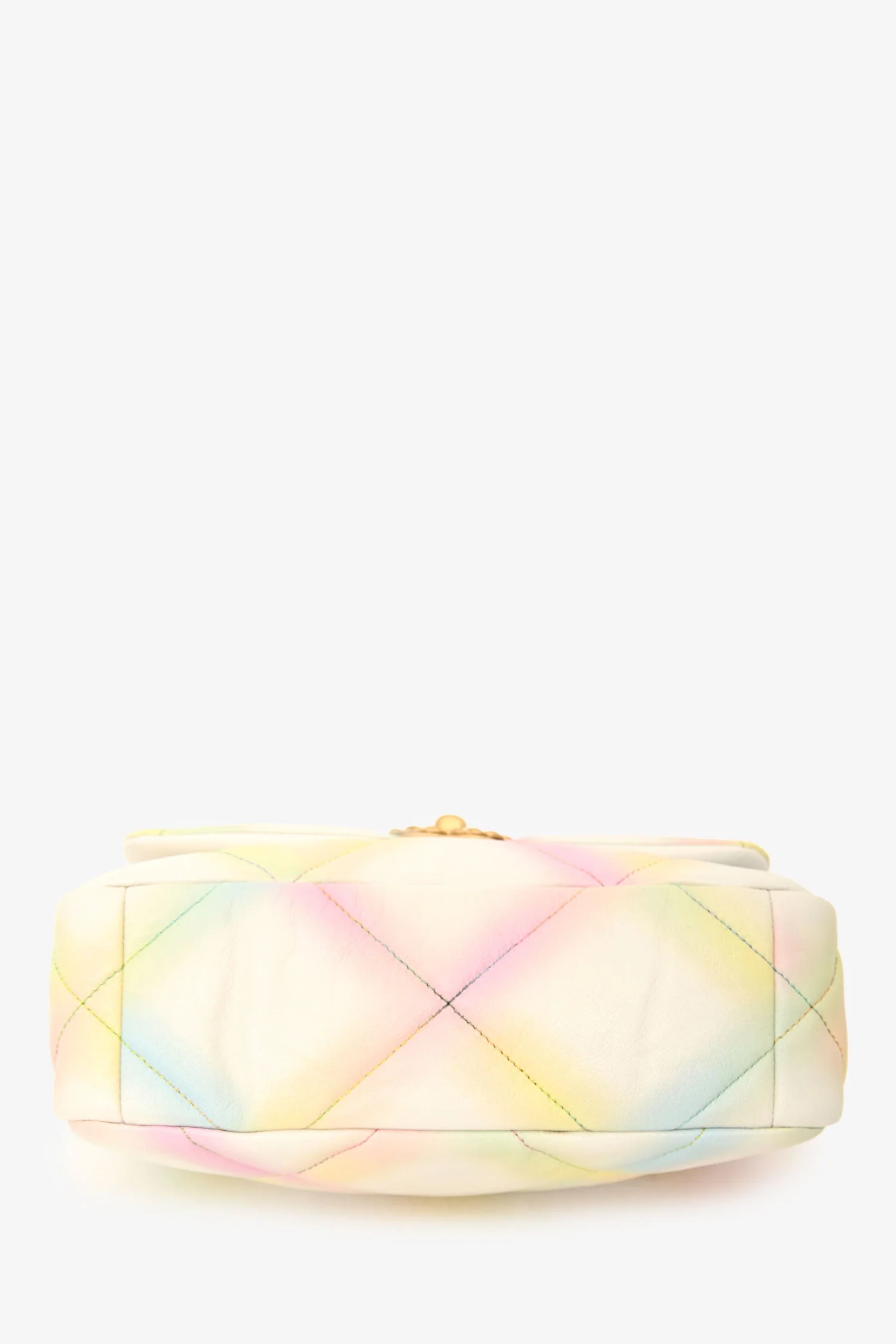Chanel™ 2022 White Multicolour Leather Medium Flap 19 (Pre-Loved ) - Image 5