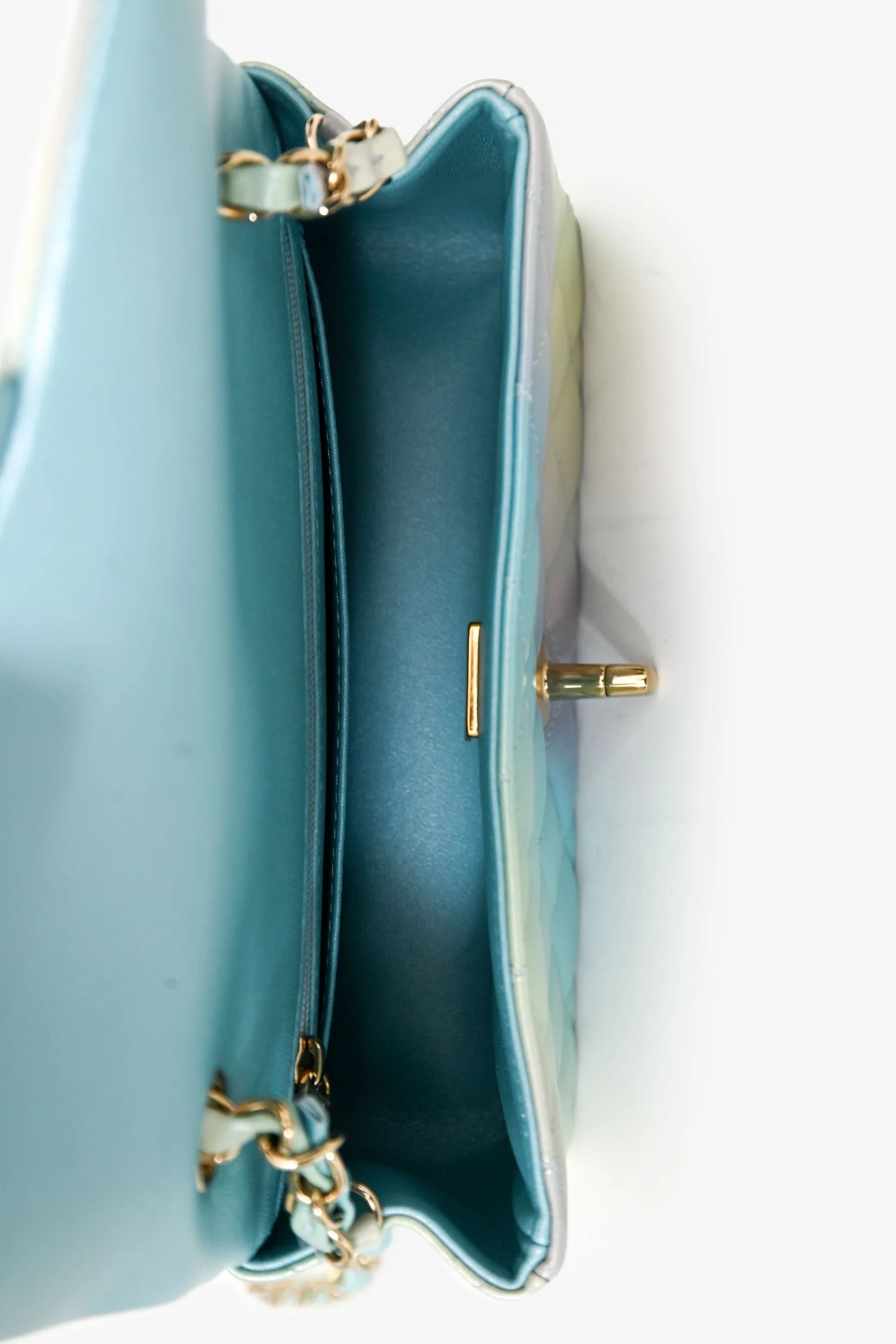 Pre-Loved Chanel™ 2024 Iridescent Ombre Lambskin Mini Rectangular Flap Bag - Image 6