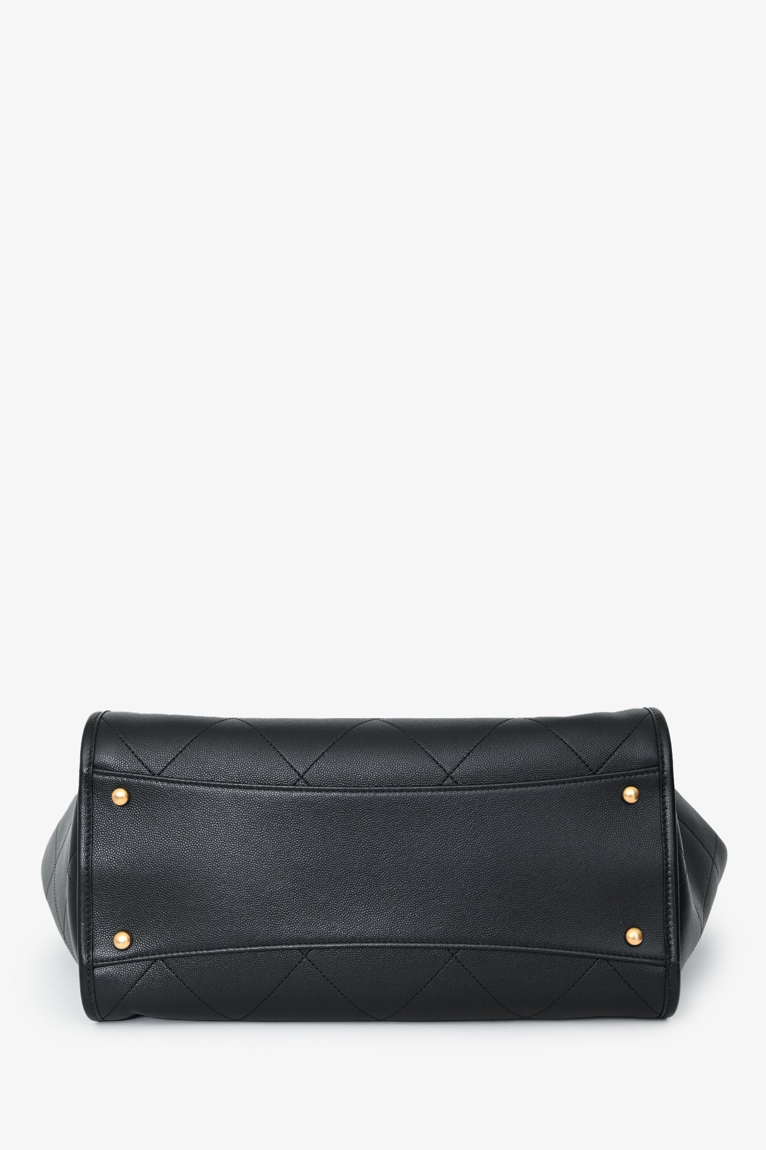 Pre-Loved Chanel™ 2025 Black Lambskin CC Large Shopping Tote with Pouch - Image 5