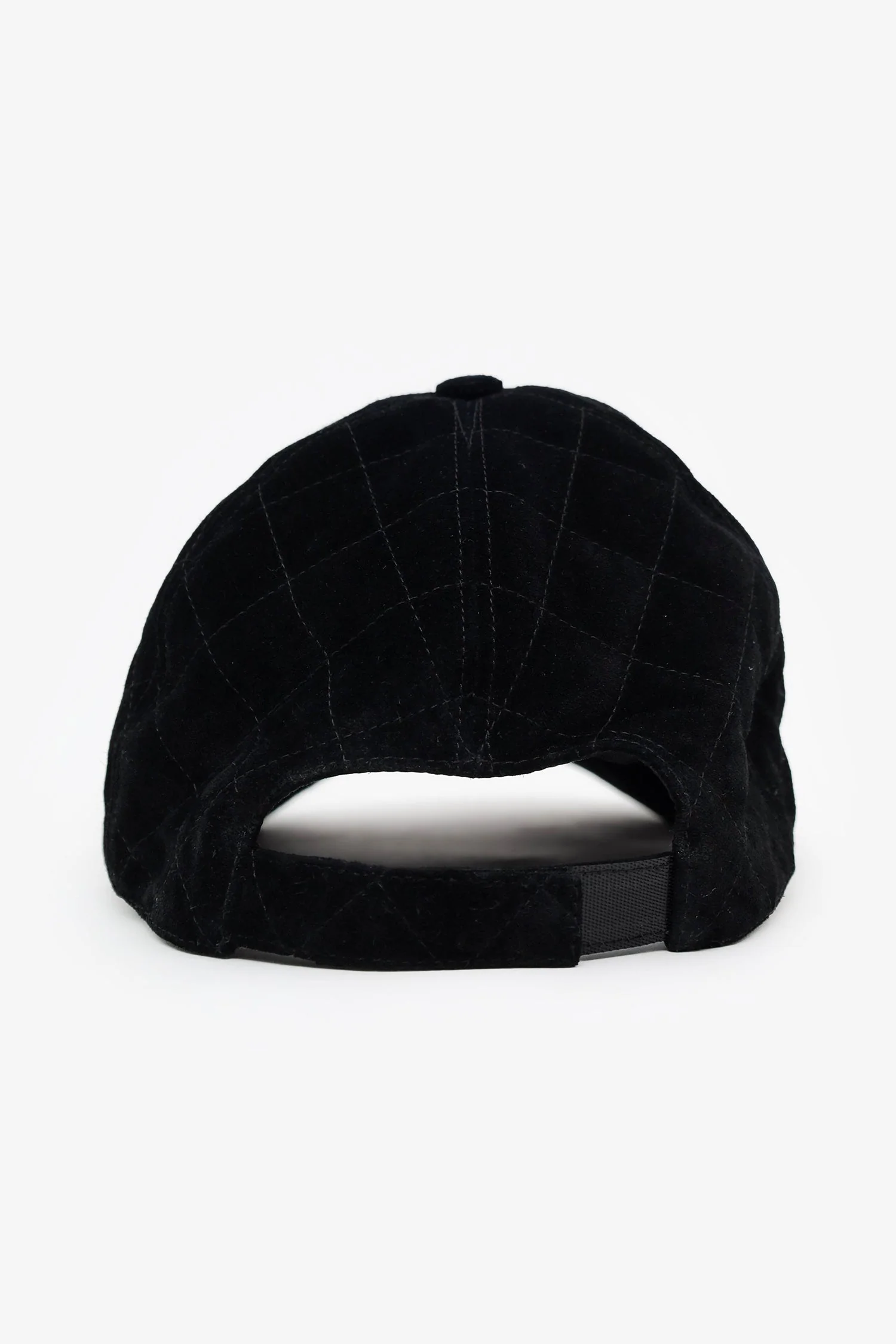 Pre-Loved Chanel™ 26P Black Suede Quilted CC Baseball Cap - Image 3
