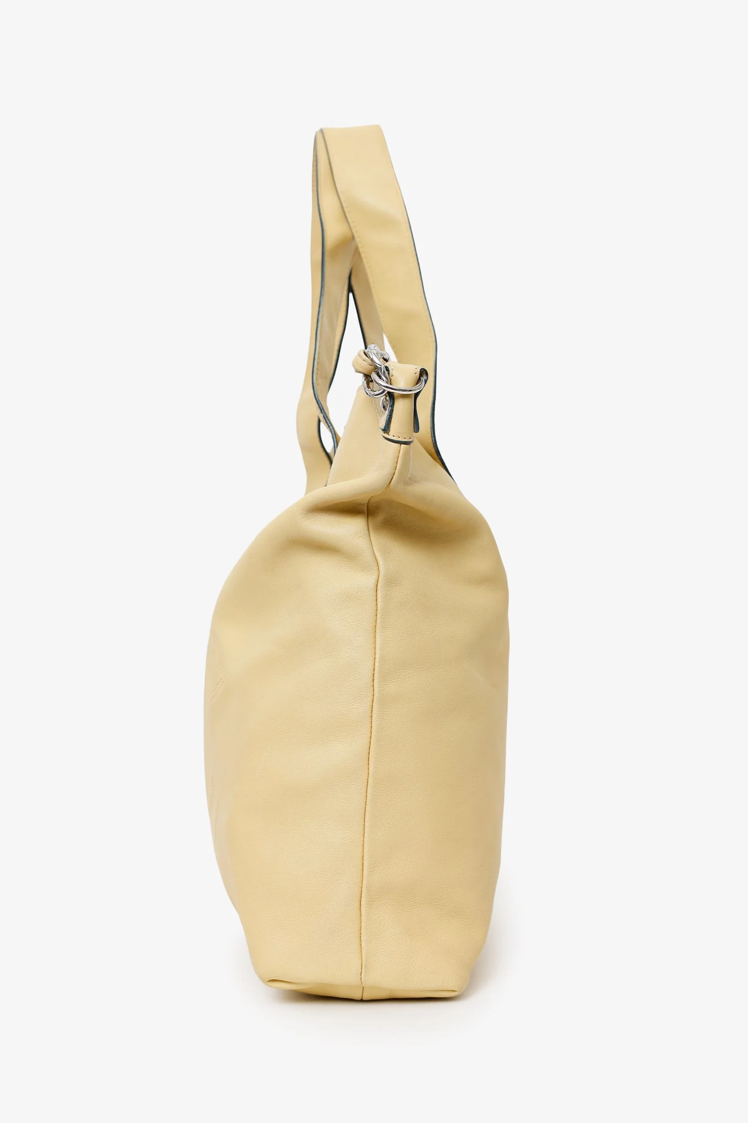 Pre-Loved Chanel™ Beige Lambskin Large Edgy Tote Bag - Image 4