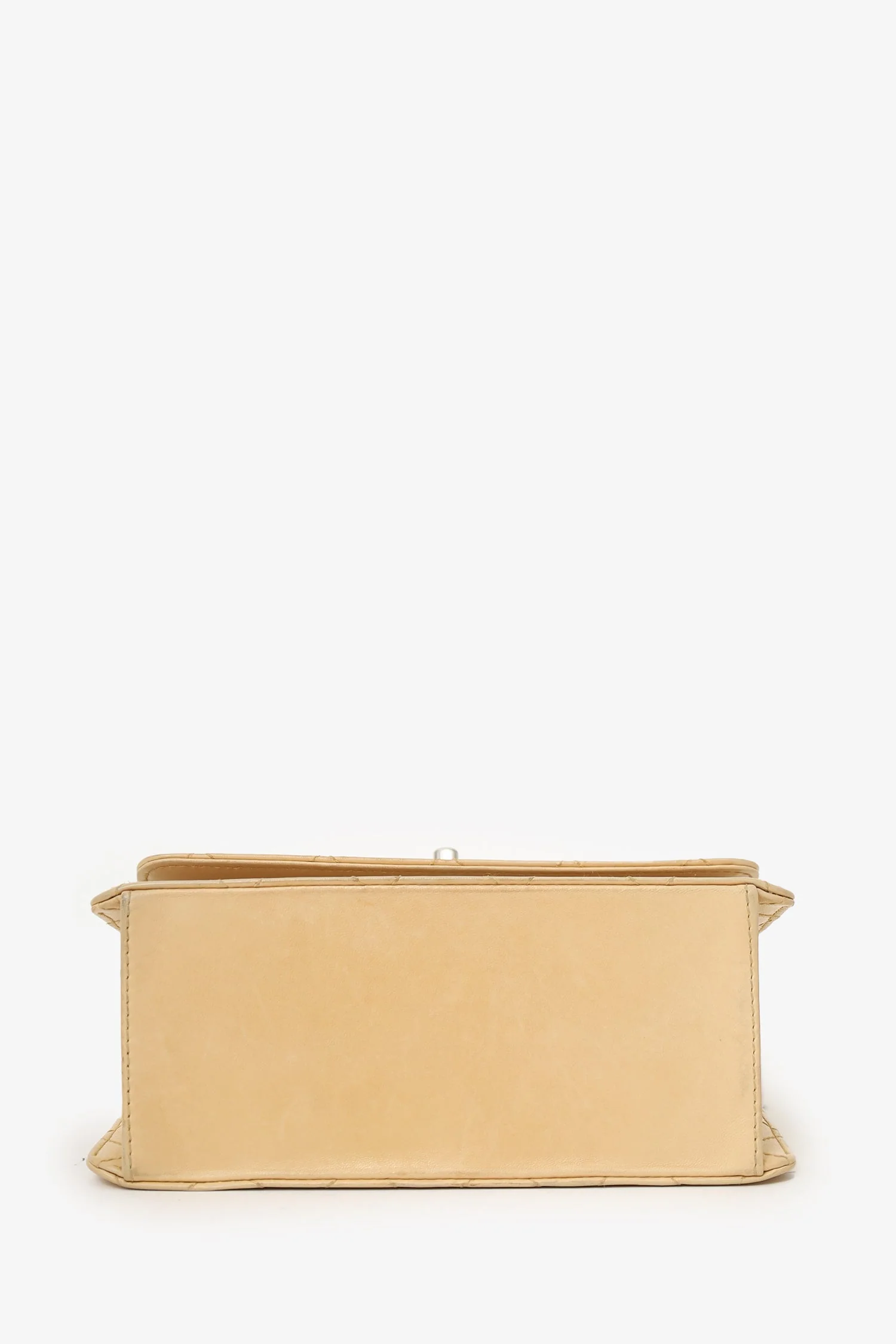 Pre-Loved Chanel™ Beige Quilted CC Shoulder Bag - Image 6