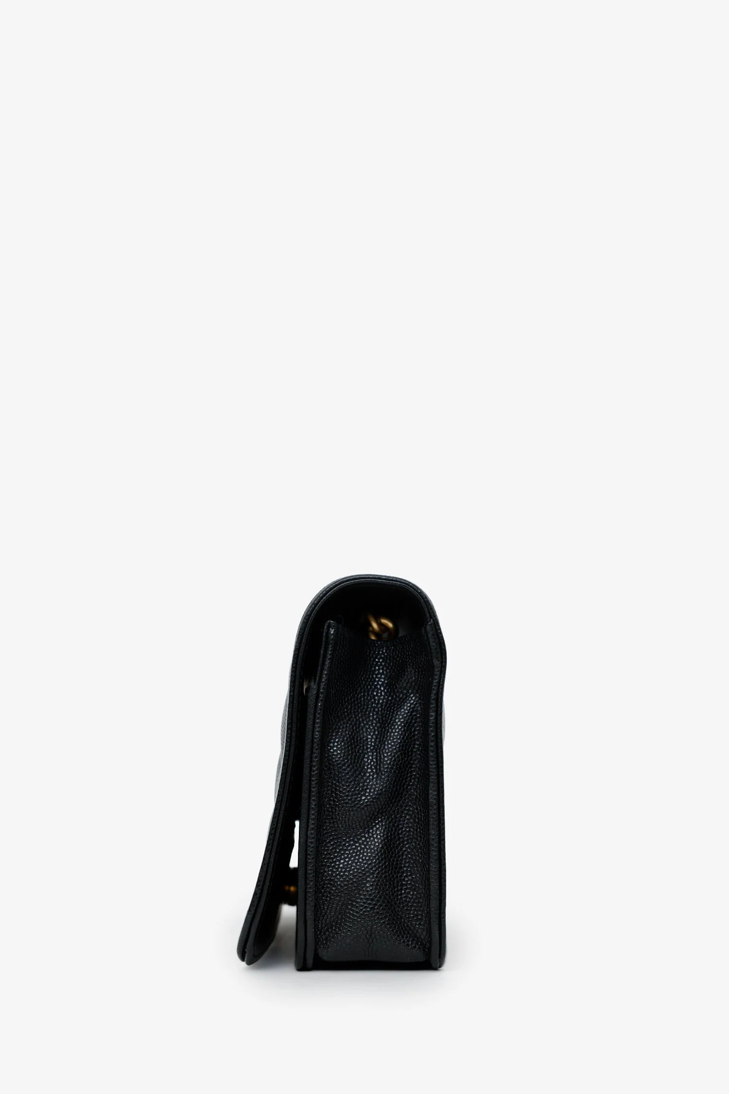 Pre-Loved Chanel™ Black Caviar CC Boy Wallet On Chain - Image 4