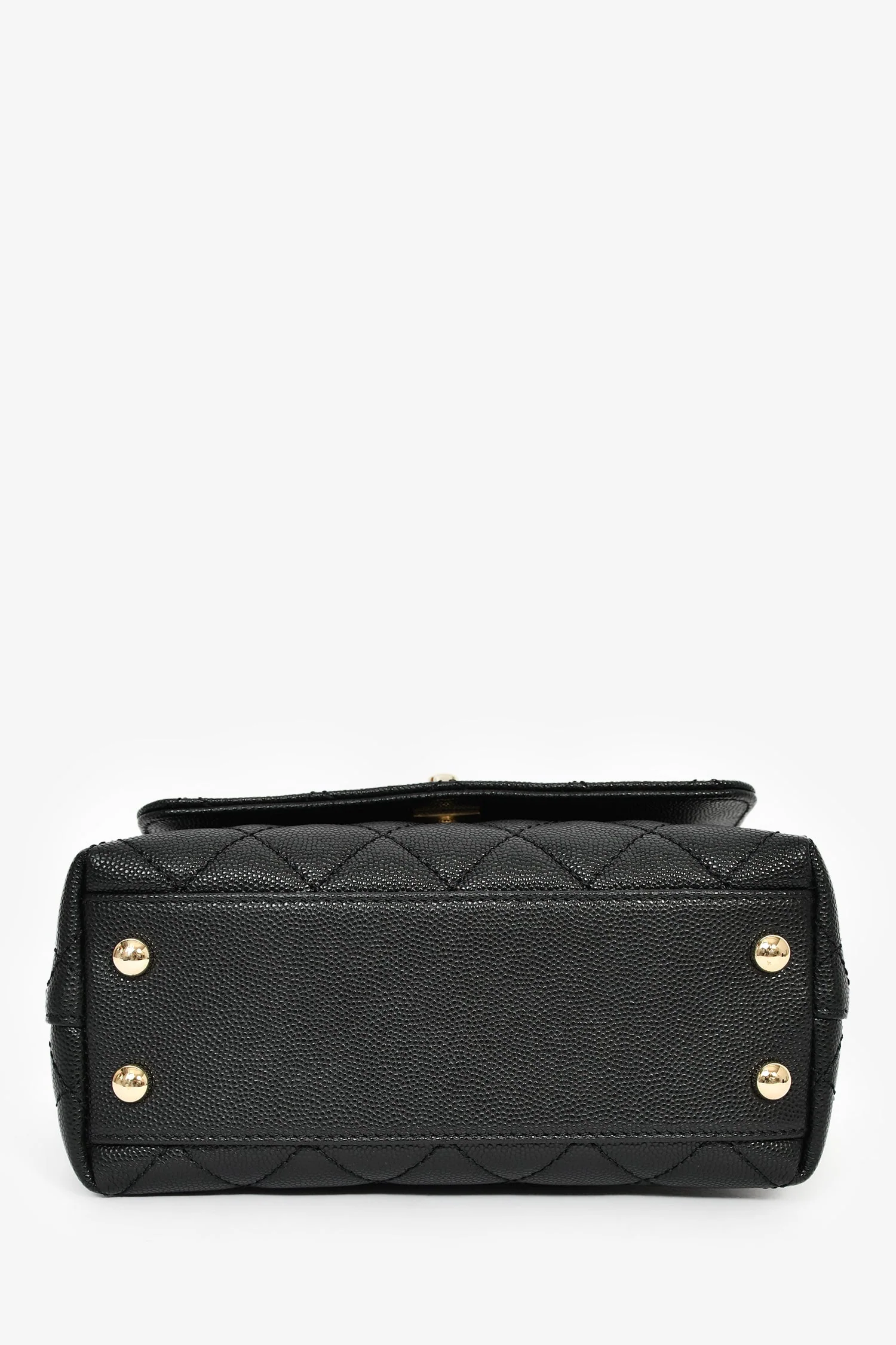 Pre-Loved Chanel™ Black Caviar Extra Mini Coco Handle Flap Bag - Image 5