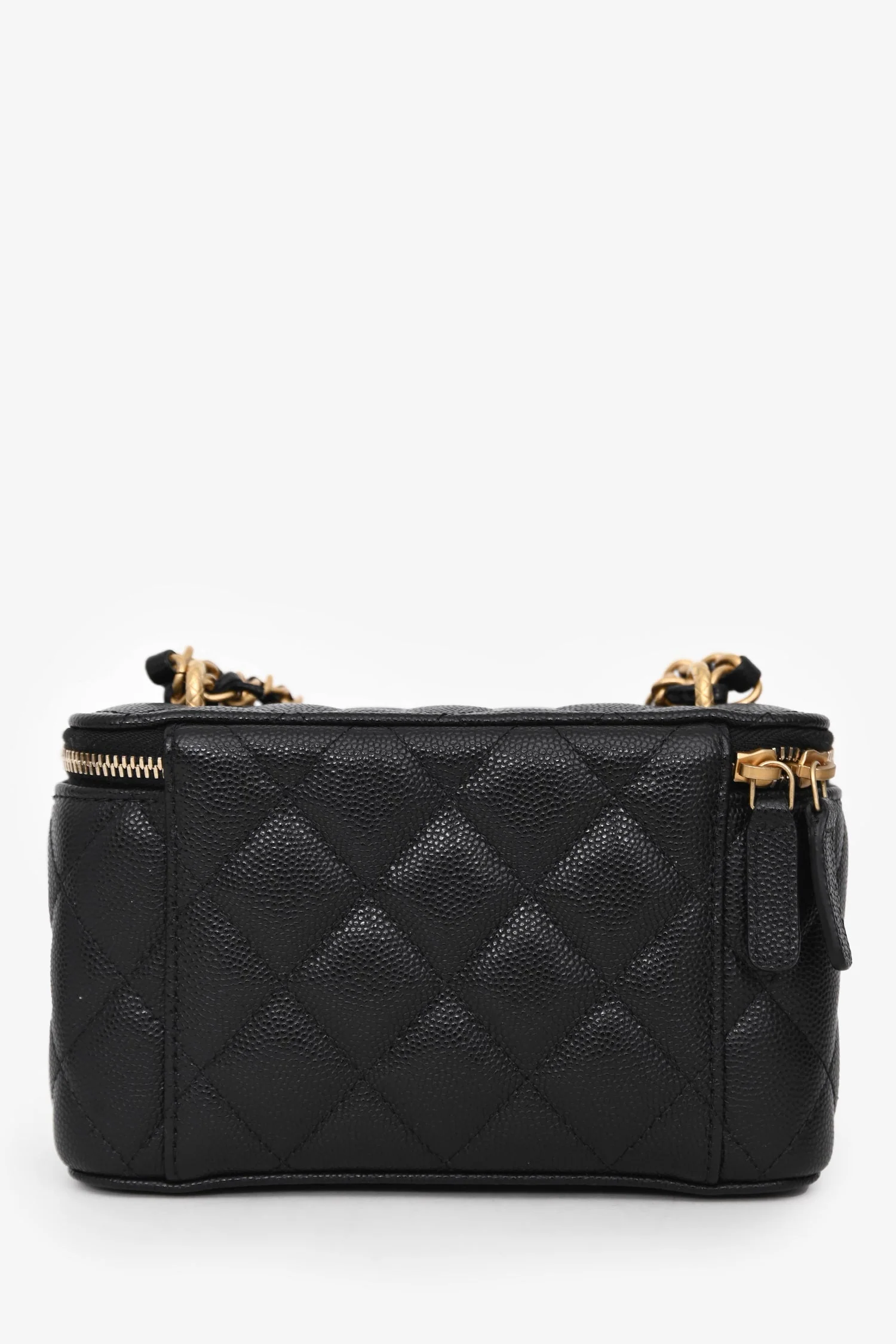 Pre-Loved Chanel™ Black Caviar Leather Vanity Crossbody with AirPod case - Image 2