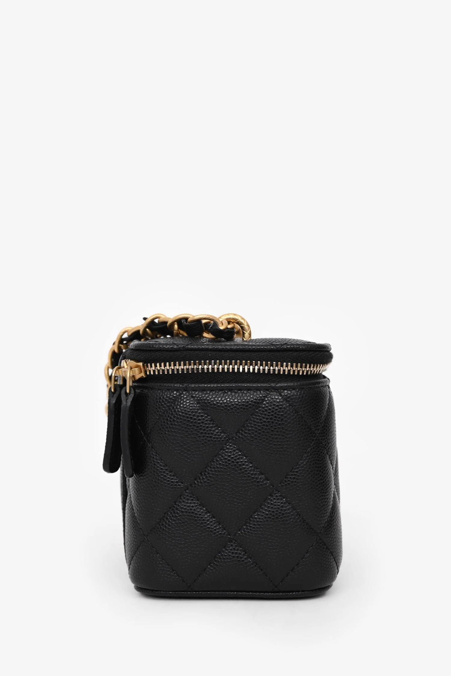 Pre-Loved Chanel™ Black Caviar Leather Vanity Crossbody with AirPod case - Image 3