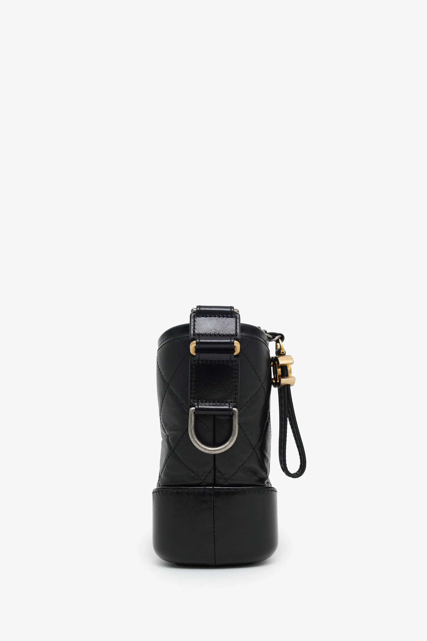 Pre-Loved Chanel™ Black Lambskin Leather Small Gabrielle Bag - Image 3