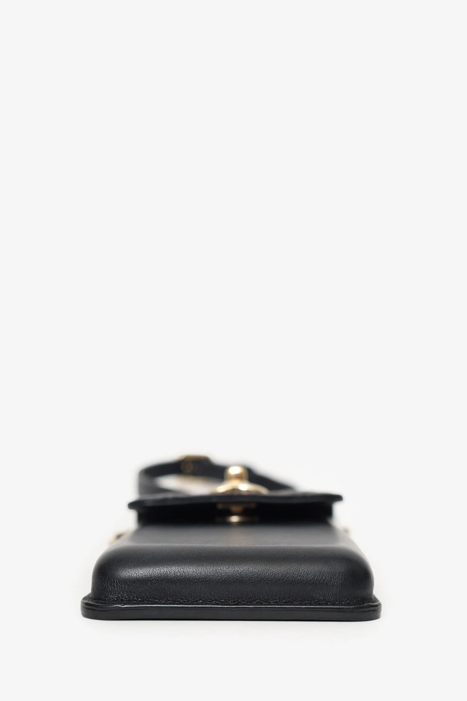 Pre-Loved Chanel™ Black Lambskin Matelasse Phone Holder Shoulder Bag - Image 5