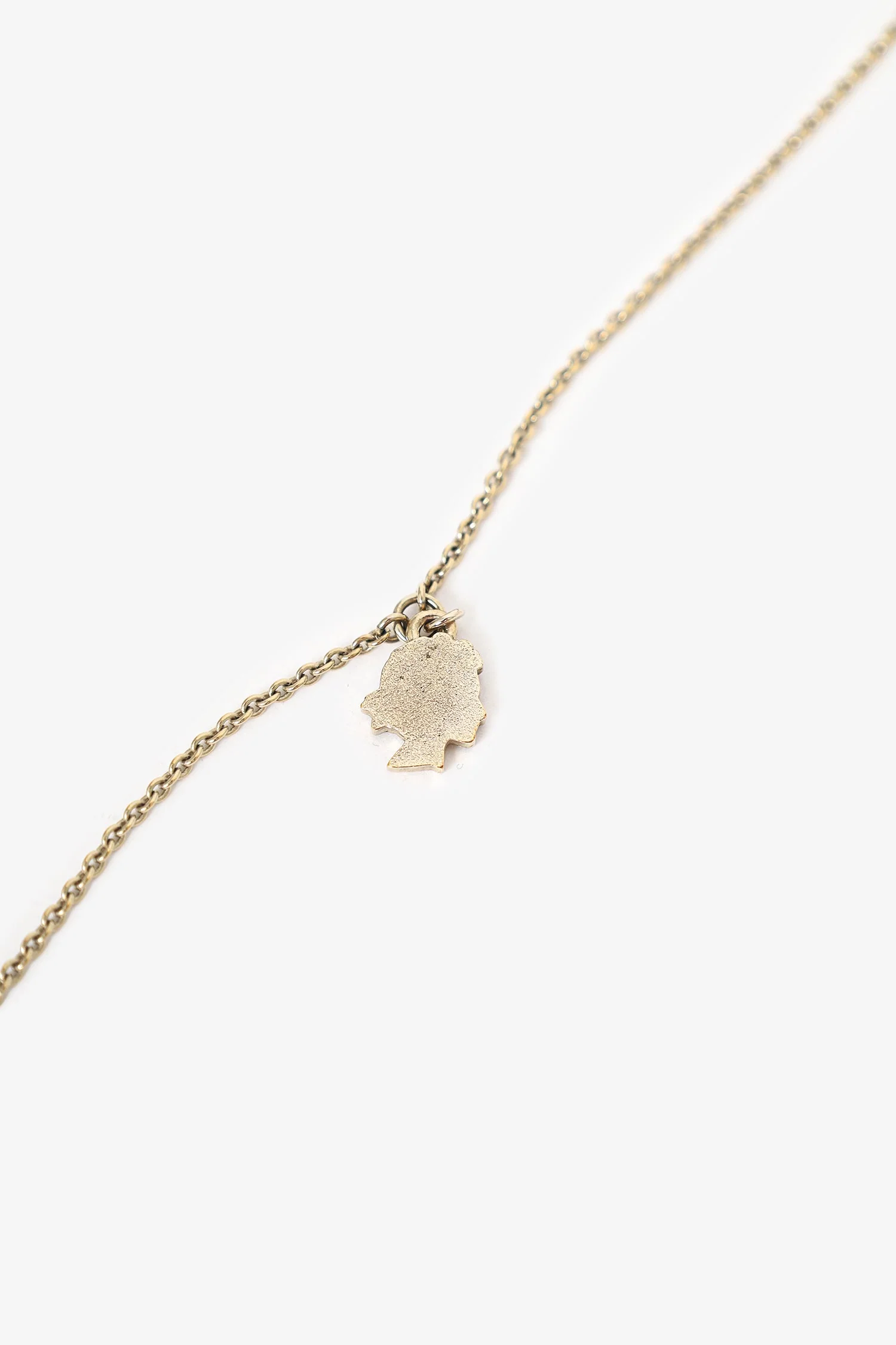 Pre-Loved Chanel™ Black Plastic Coco Chanel Pearl Tag Necklace - Image 6