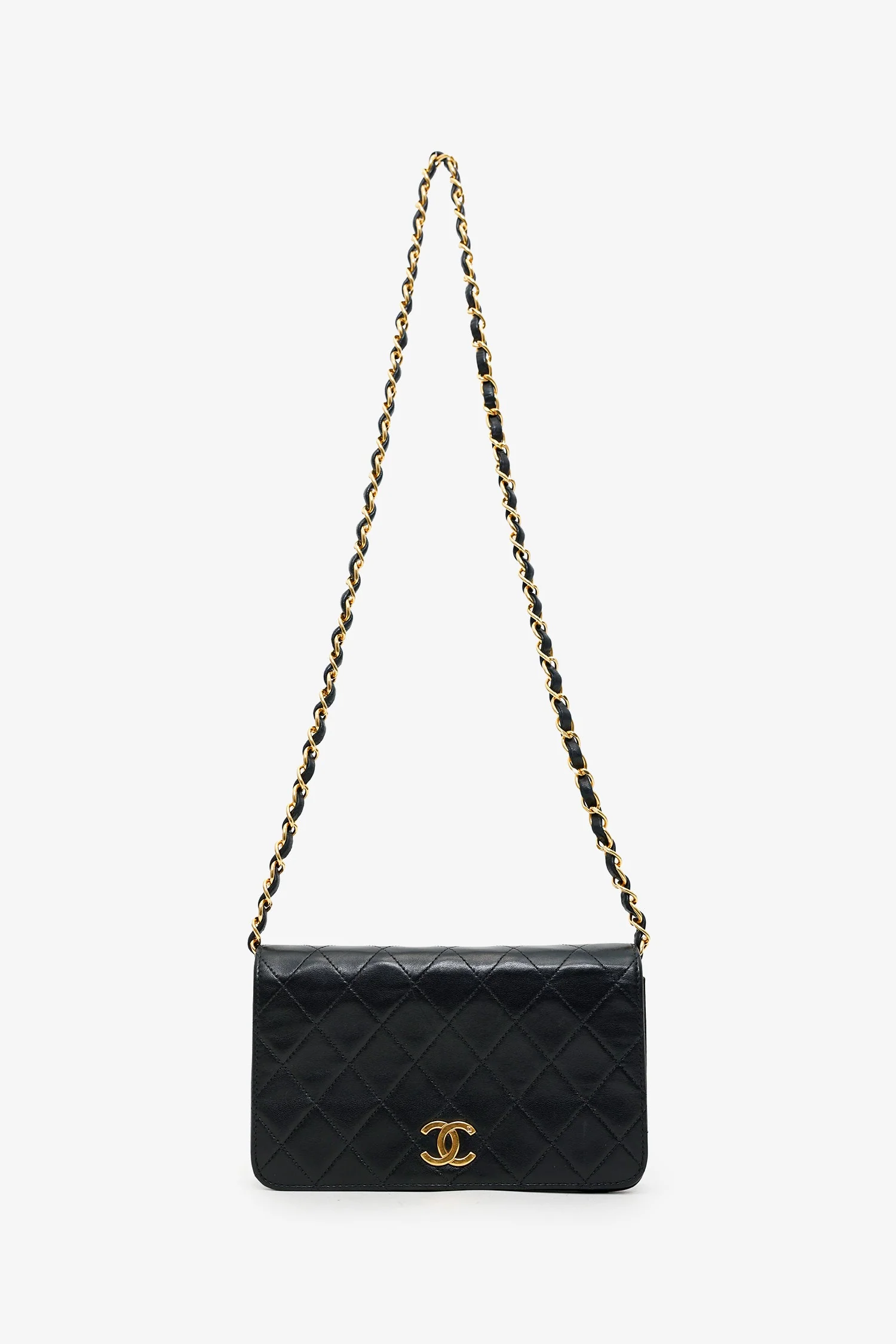 Pre-Loved Chanel™ Black Quilted Lambskin Mini Full Flap Bag - Image 6