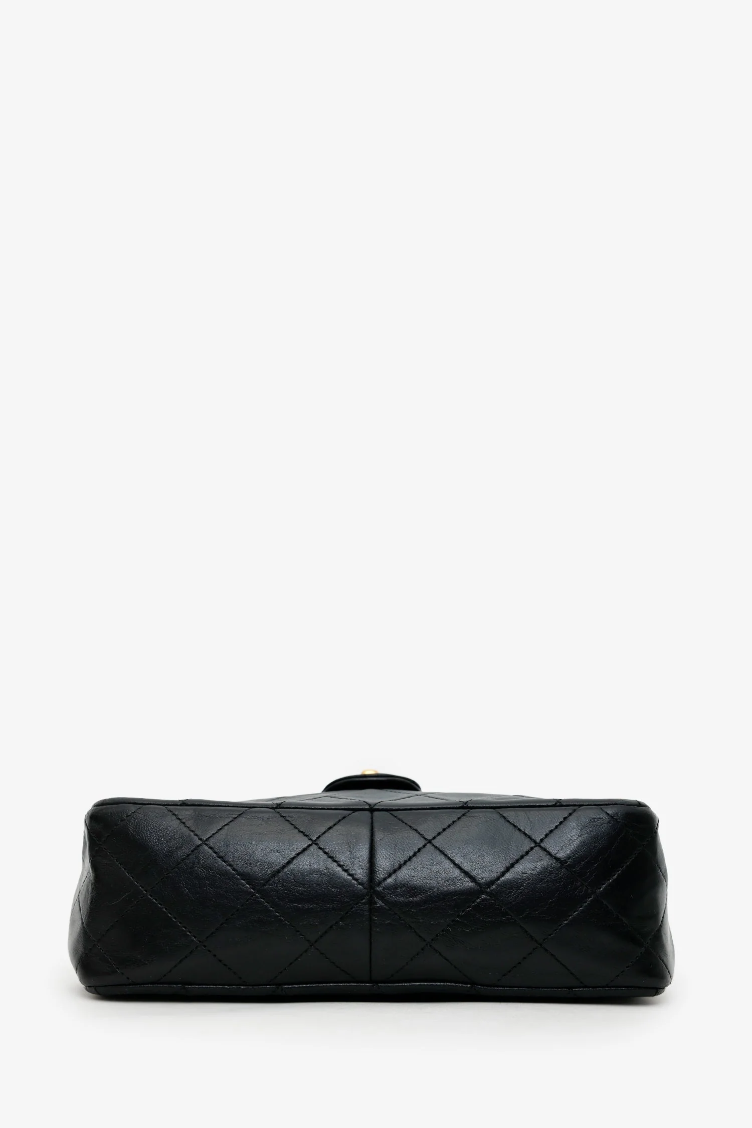 Pre-Loved Chanel™ Black Quilted Lambskin Mini Square Flap Bag - Image 5