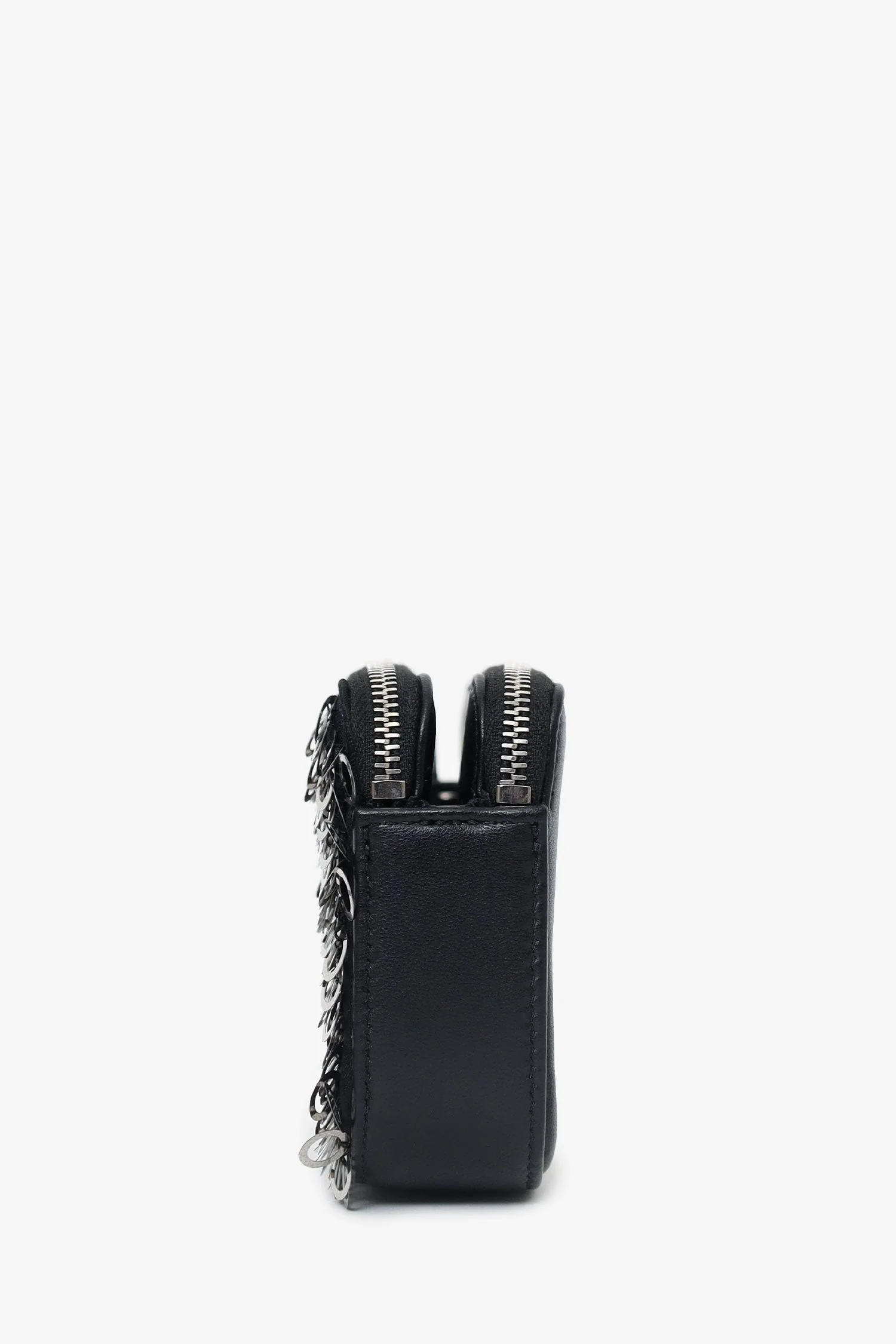 Pre-Loved Chanel™ Black Sequin Double Zip Clutch - Image 5