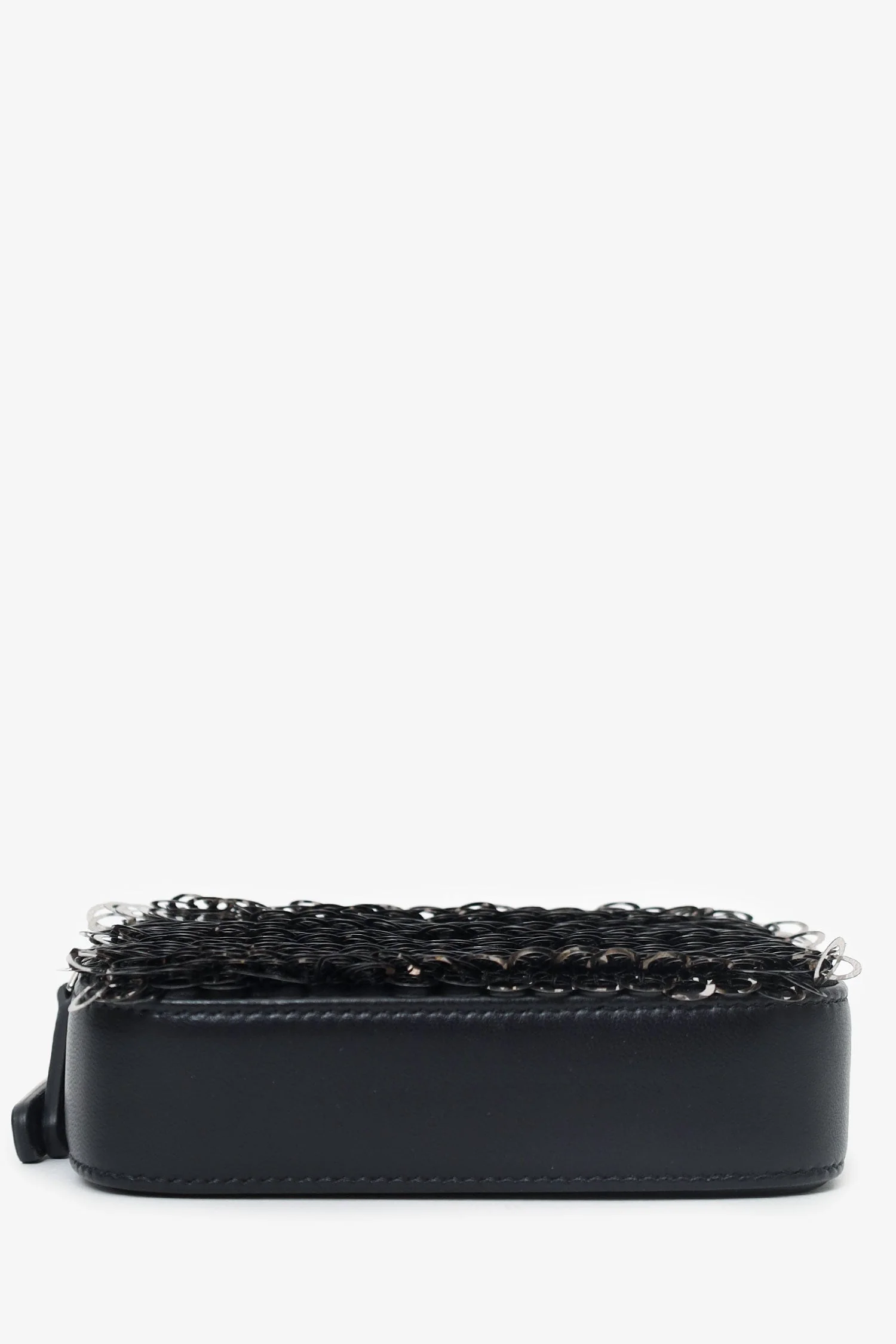 Pre-Loved Chanel™ Black Sequin Double Zip Clutch - Image 6