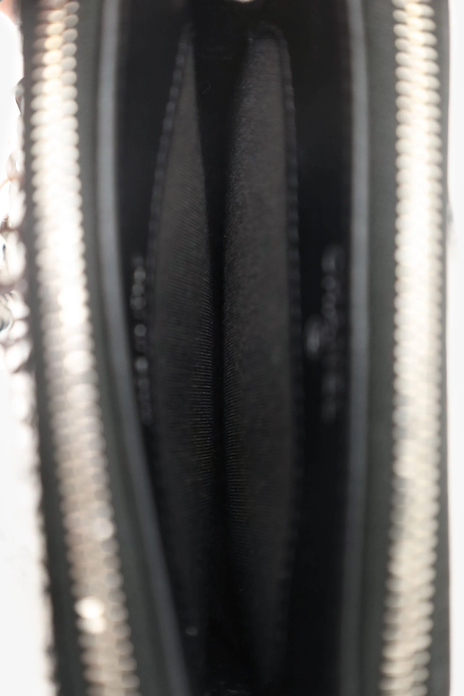 Pre-Loved Chanel™ Black Sequin Double Zip Clutch - Image 7