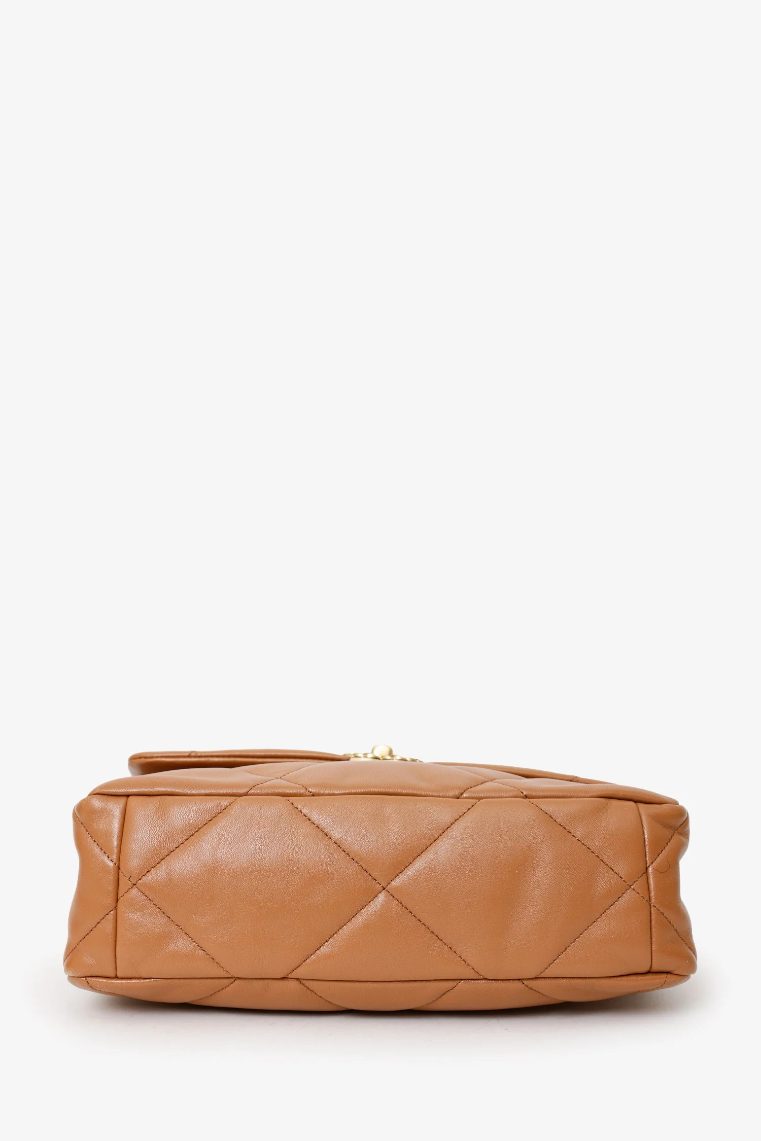 Pre-Loved Chanel™ Brown Leather Chanel 19 Medium Flap Bag - Image 5