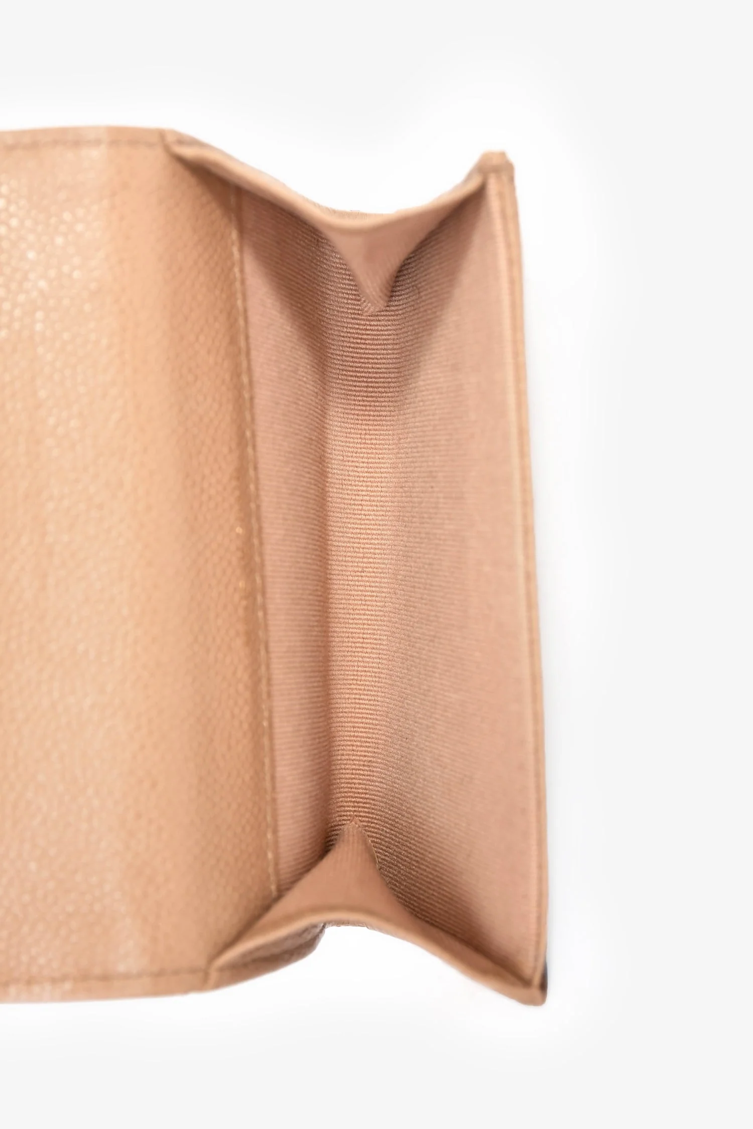 Pre-Loved Chanel™ Dark Beige Caviar Leather Card Holder - Image 6