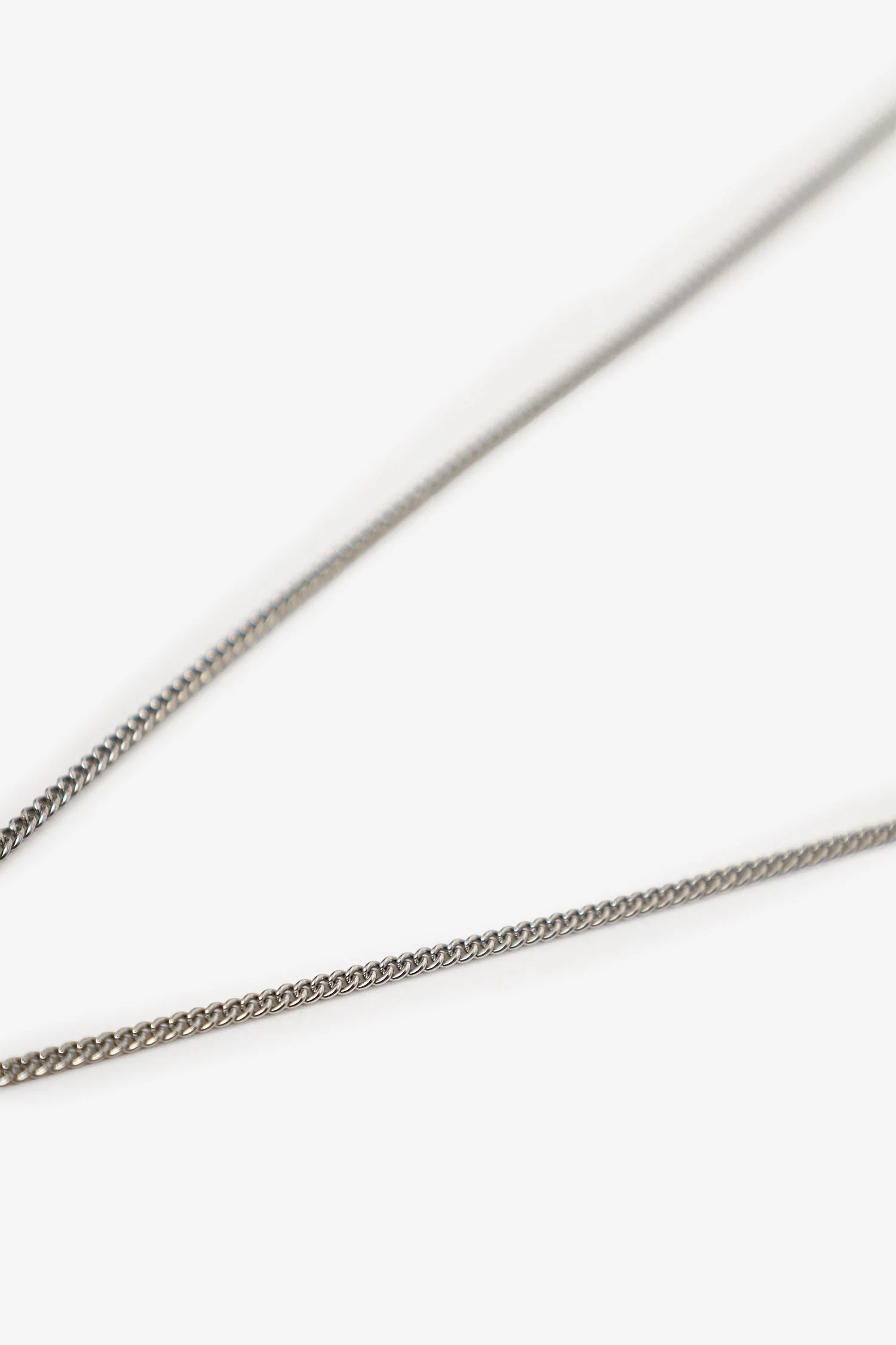 Pre-Loved Chanel™ F12 Silver Tone Double CC Crystal Pendant Necklace - Image 4