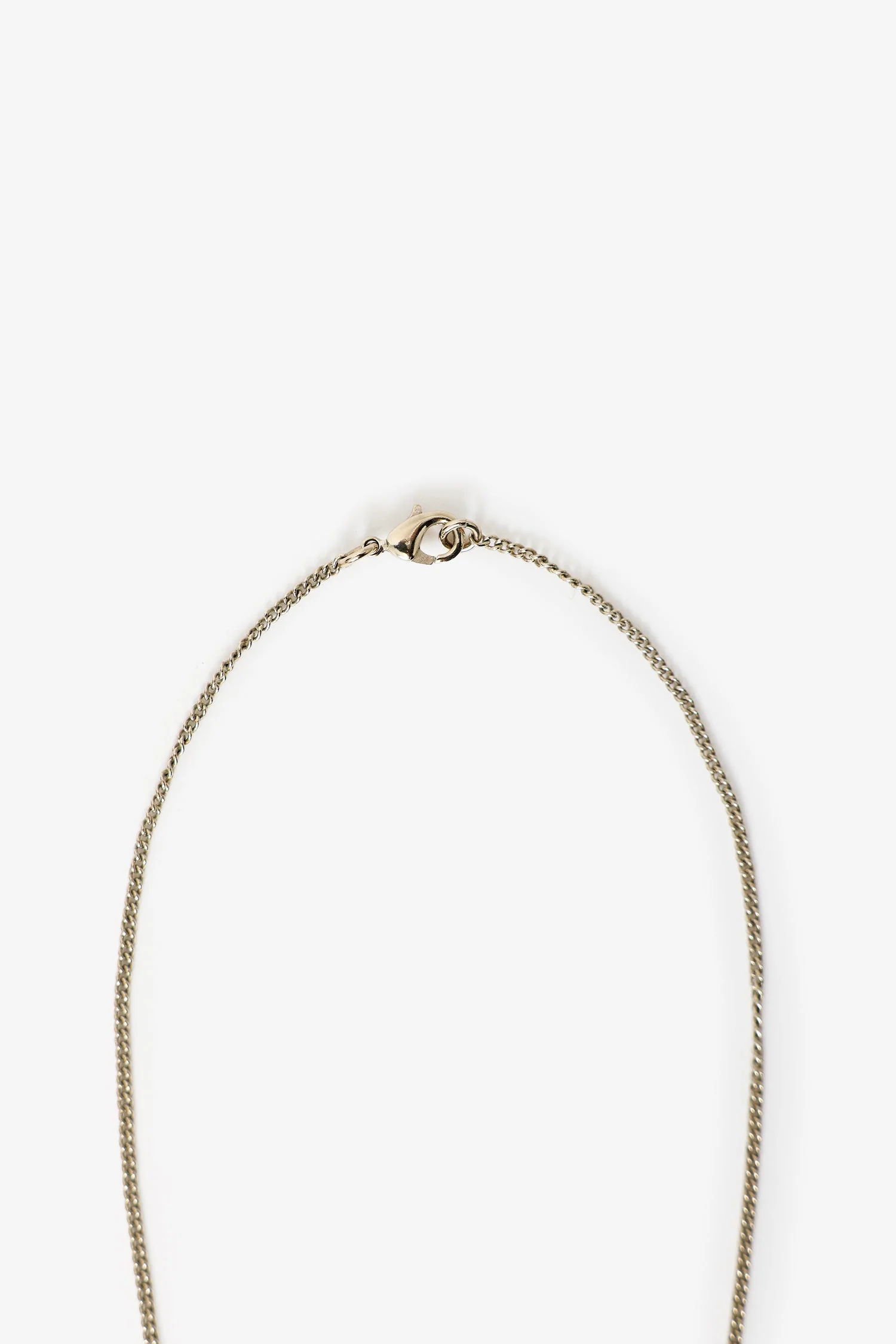 Pre-Loved Chanel™ Gold Tone Crystal Pearl CC Drop Necklace - Image 4