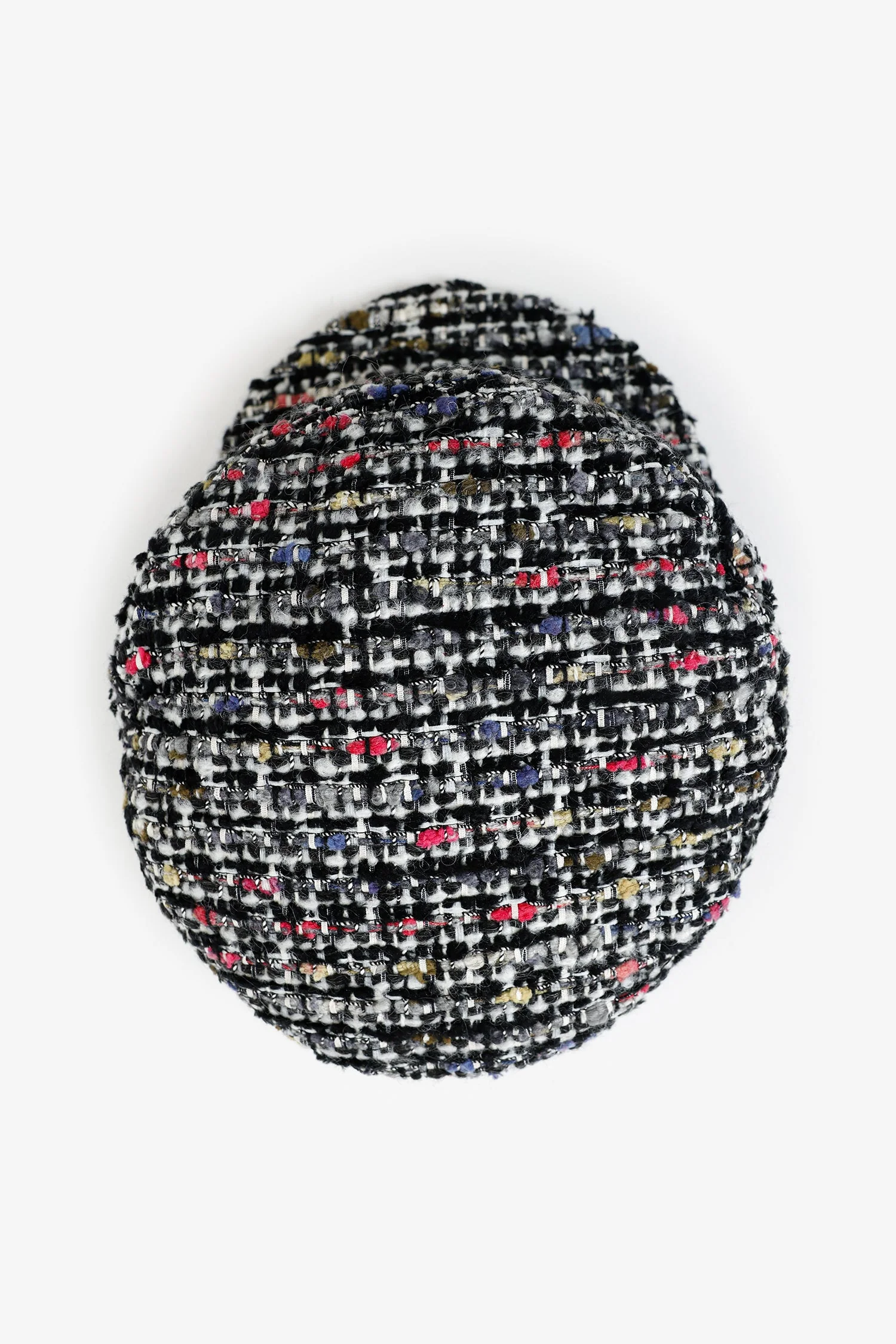 Pre-Loved Chanel™ Multicolour Tweed Wool Beret Hat Size 57 - Image 4