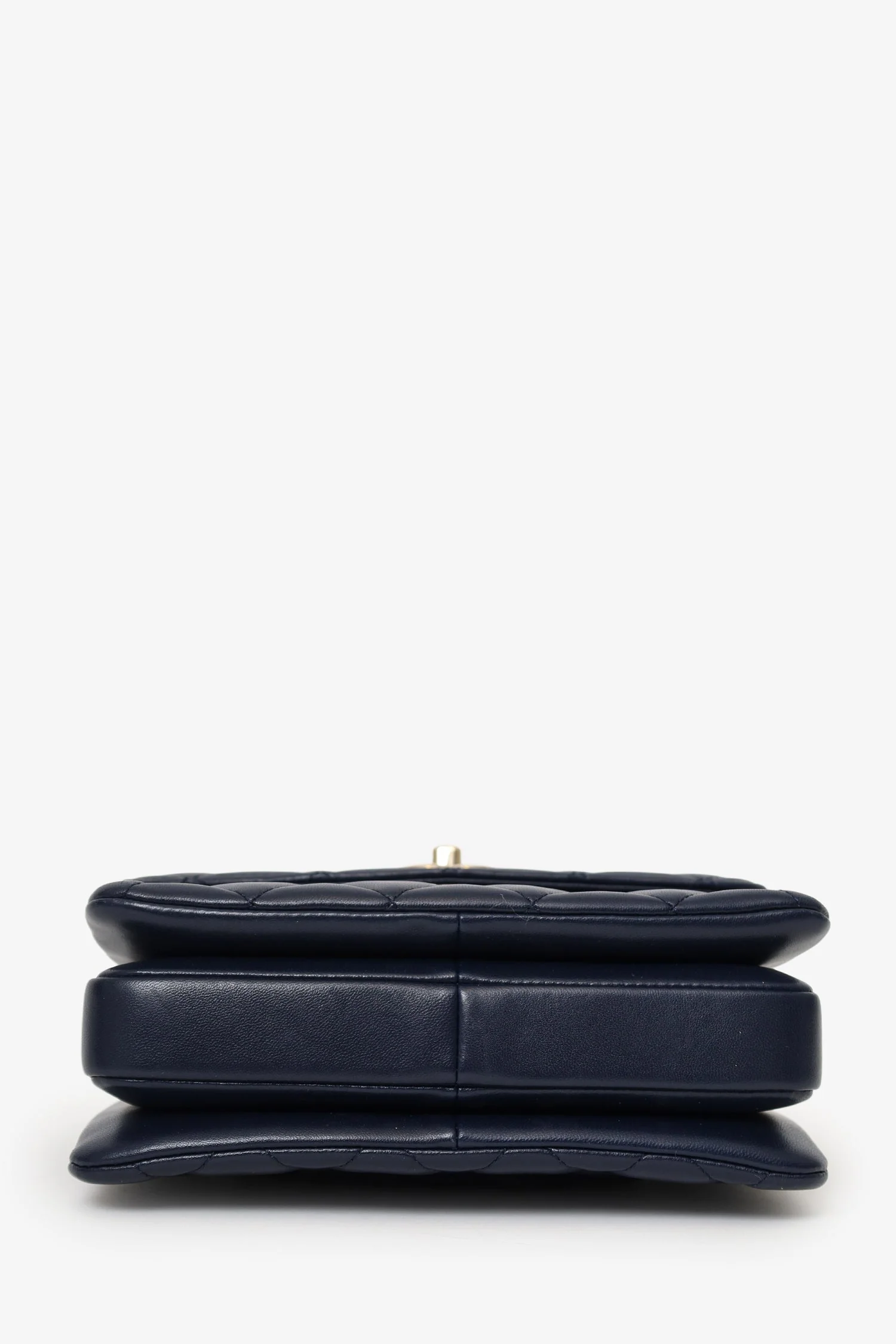 Pre-Loved Chanel™ Navy Lambskin Quilted Small Trendy CC Top Handle Bag - Image 5