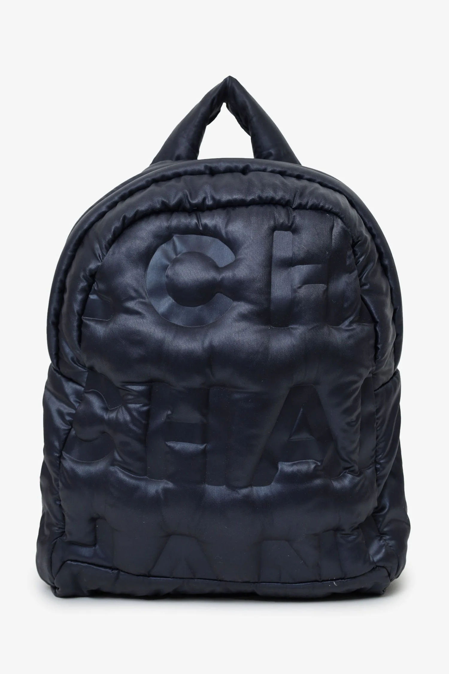 Pre-Loved Chanel™ Navy Nylon Doudoune Backpack