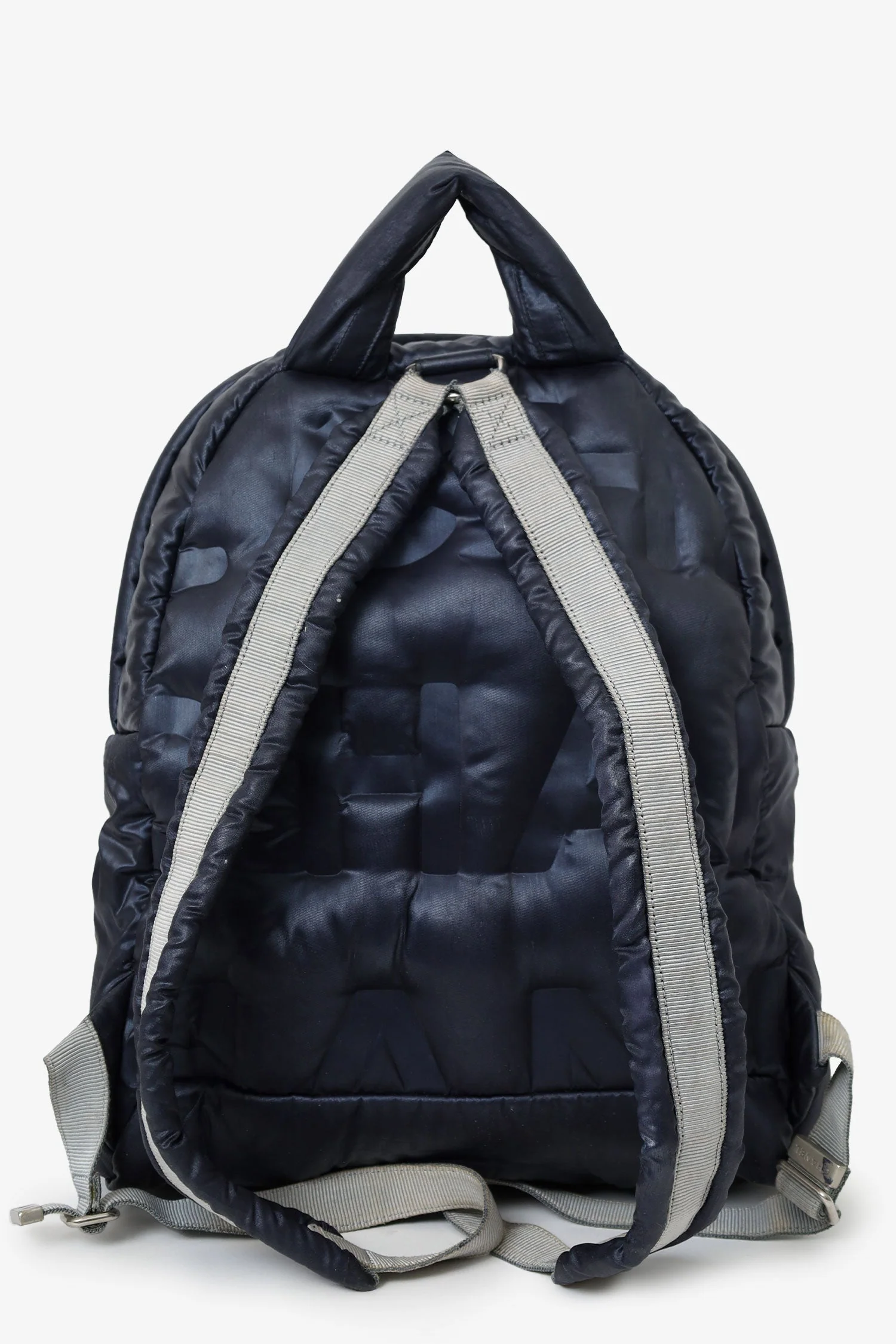 Pre-Loved Chanel™ Navy Nylon Doudoune Backpack - Image 2
