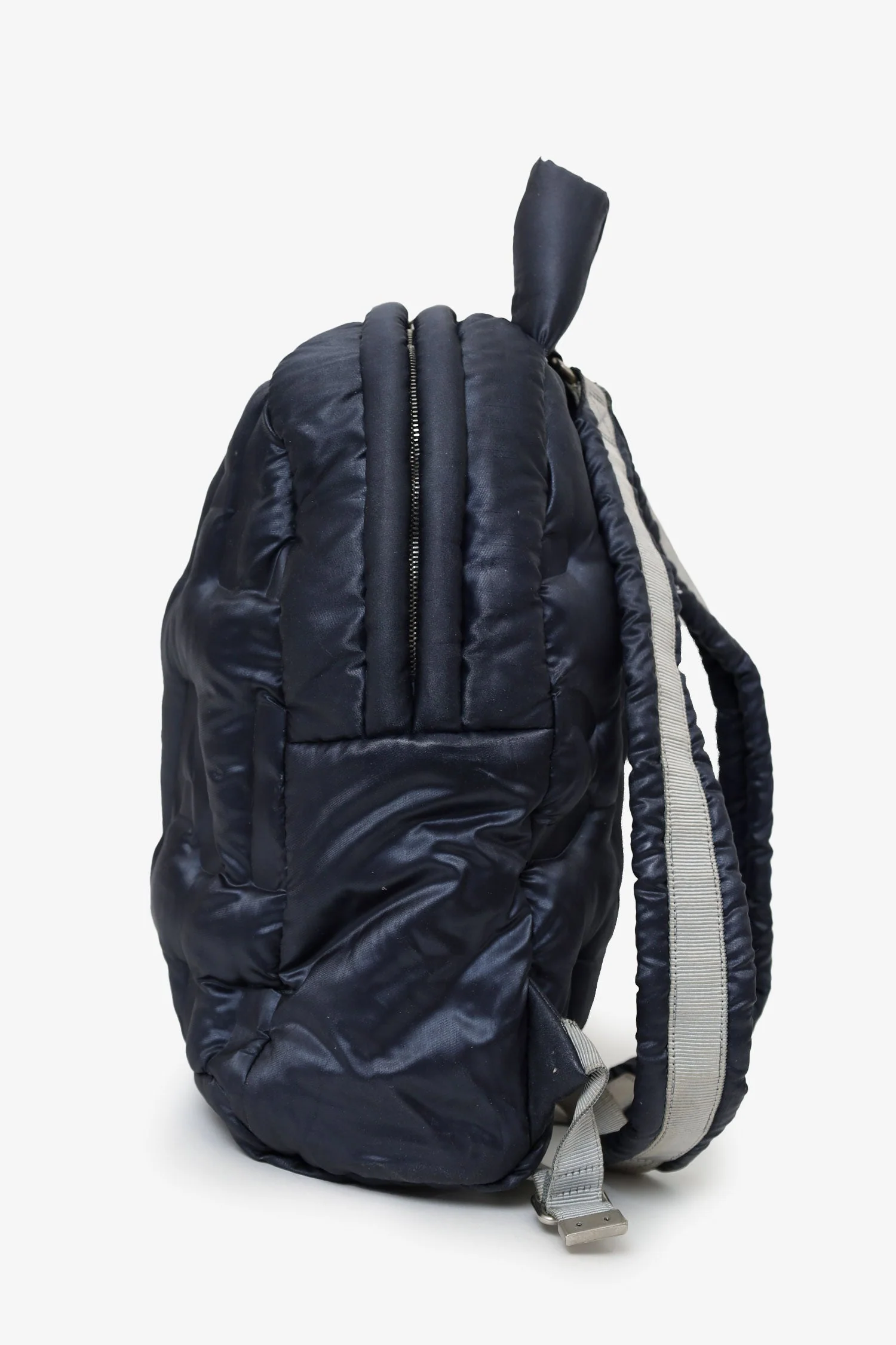 Pre-Loved Chanel™ Navy Nylon Doudoune Backpack - Image 4