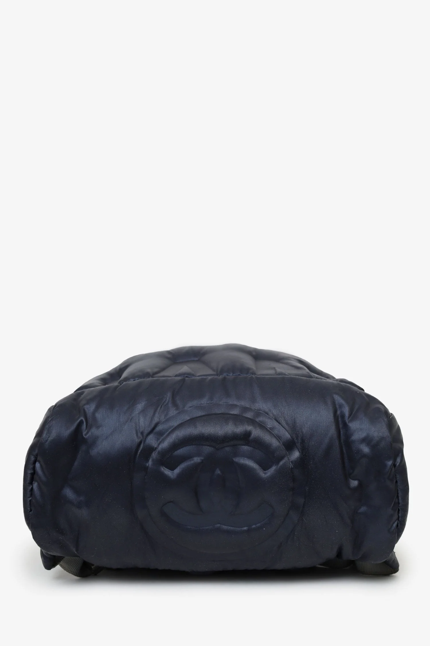 Pre-Loved Chanel™ Navy Nylon Doudoune Backpack - Image 6