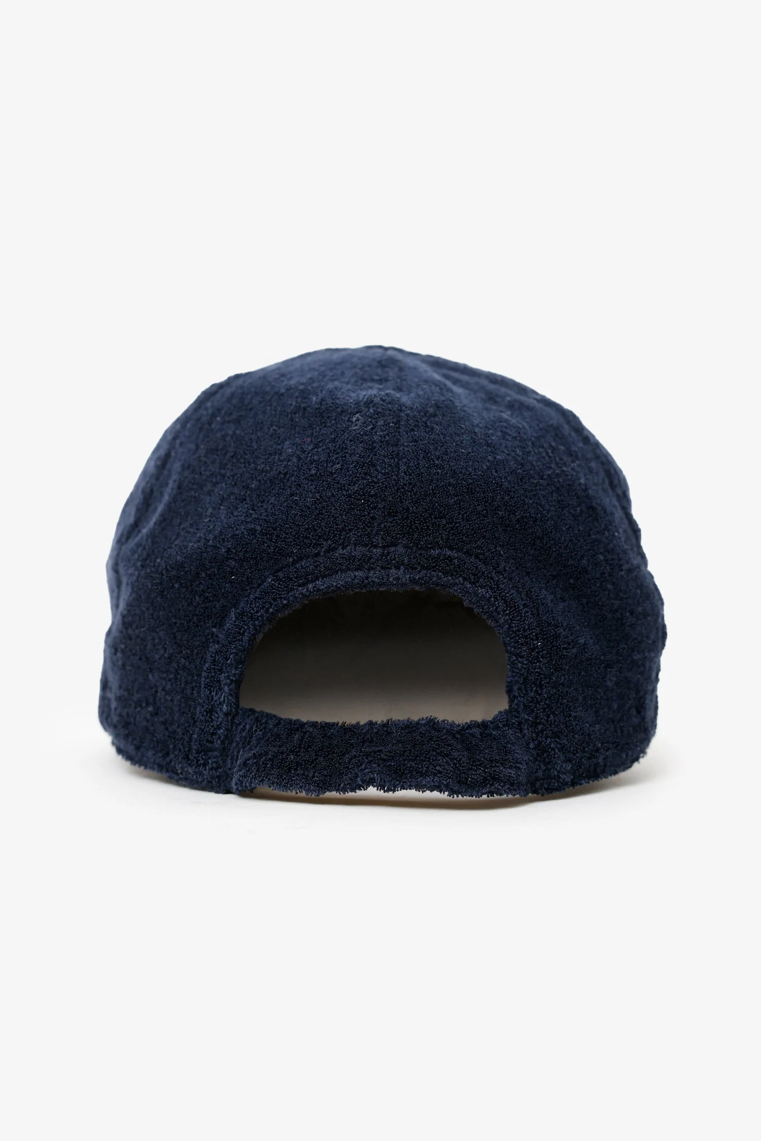 Pre-Loved Chanel™ Navy Terry Cloth Coco Cabin Cap - Image 3