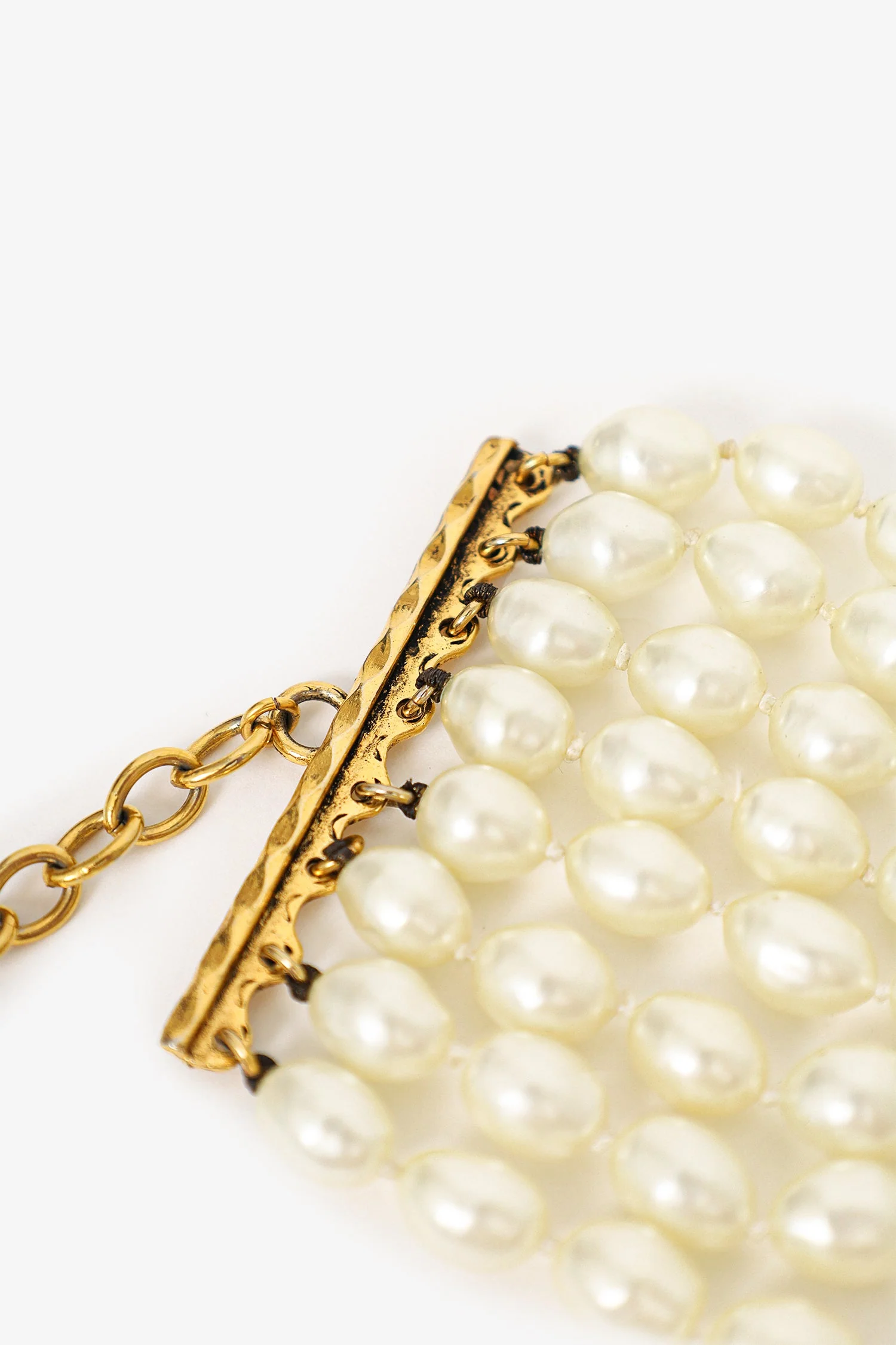 Chanel™ Pearl 8 Strand Choker Necklace - Image 4