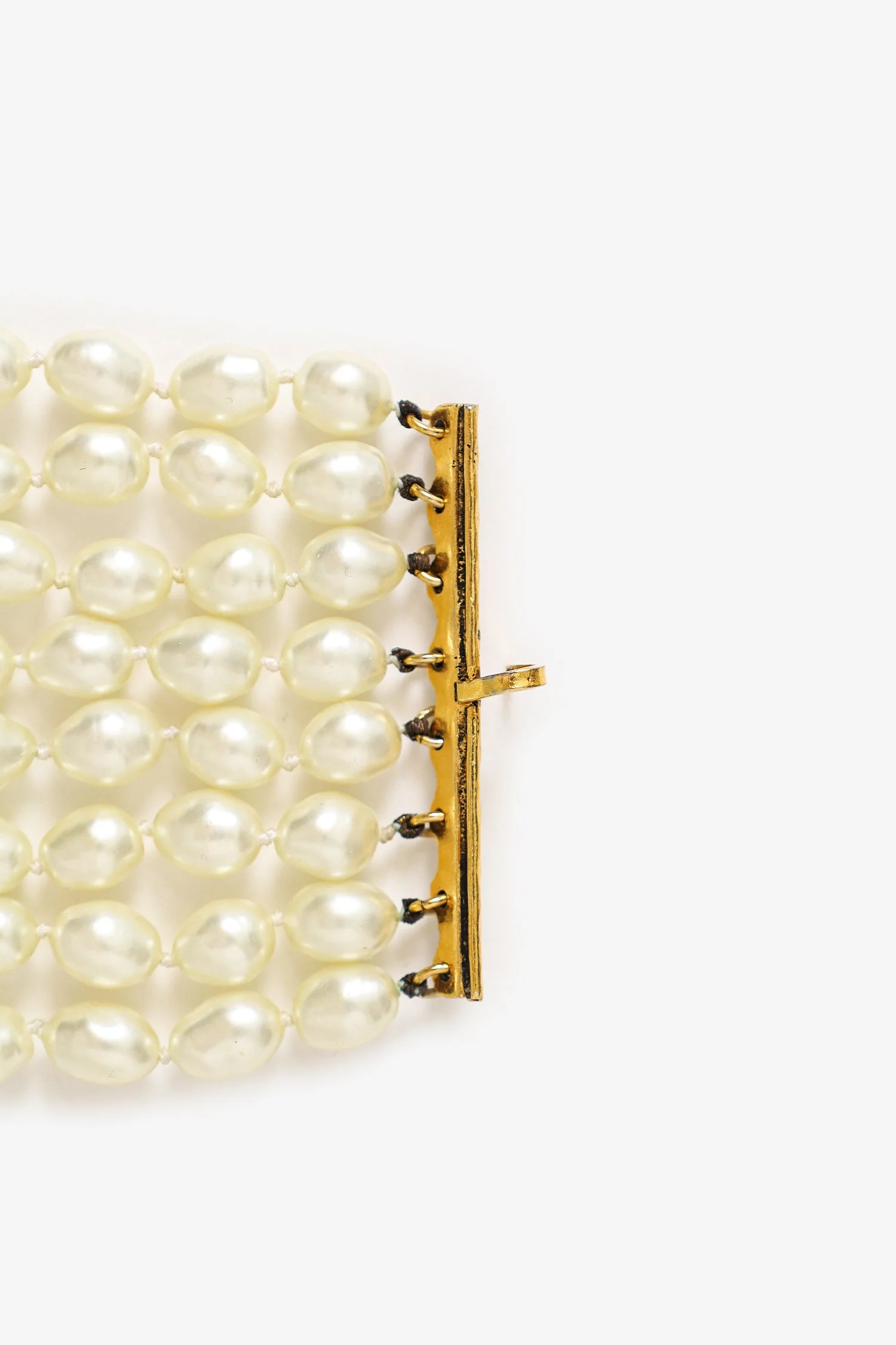 Pre-Loved Chanel™ Pearl 8 Strand Choker Necklace - Image 5