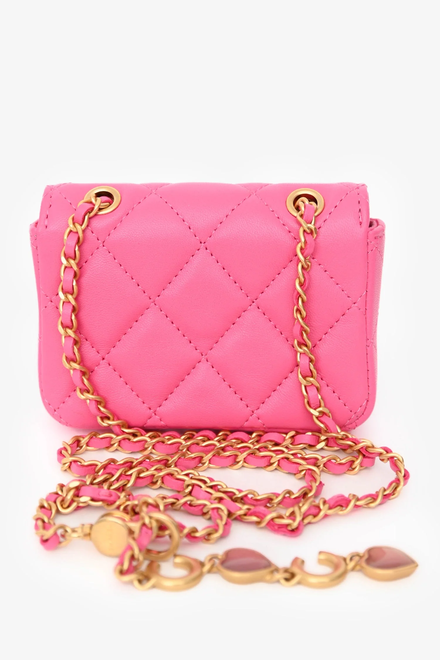 Chanel™ Pink Lambskin Leather Mini CC Coco Belt Bag - Image 2