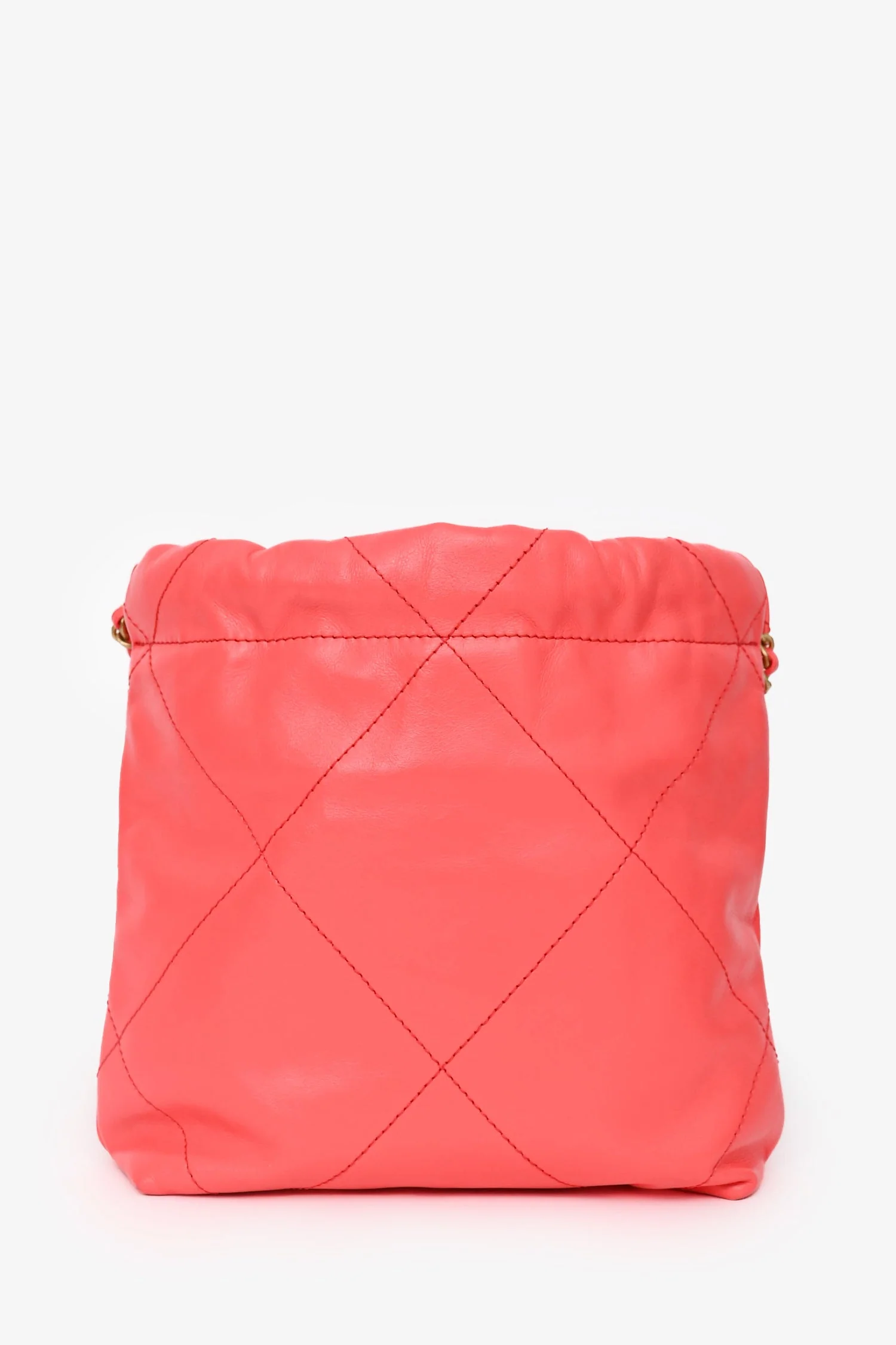 Pre-Loved Chanel™ Pink Mini 22 Hobo - Image 2