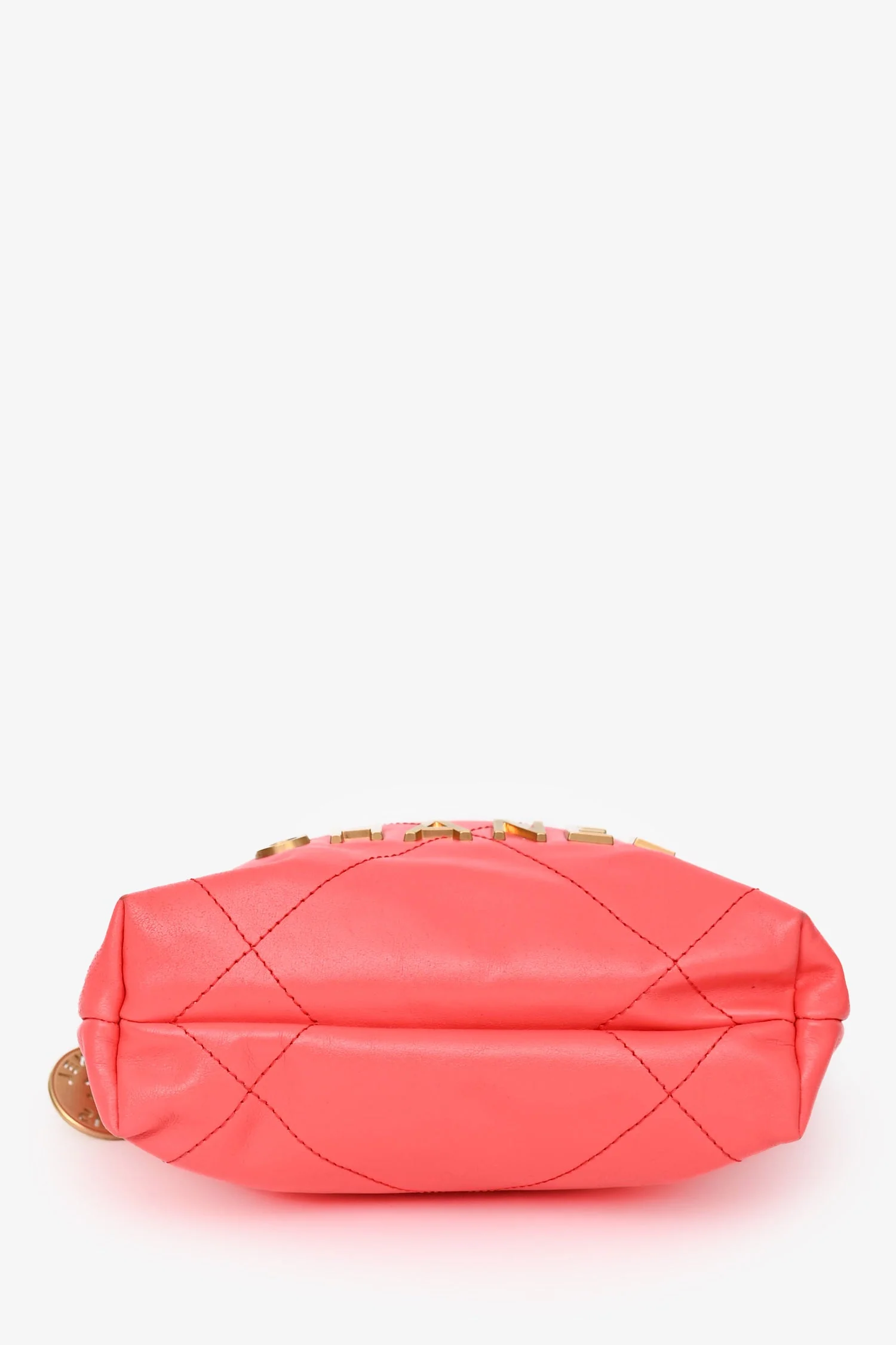 Pre-Loved Chanel™ Pink Mini 22 Hobo - Image 5