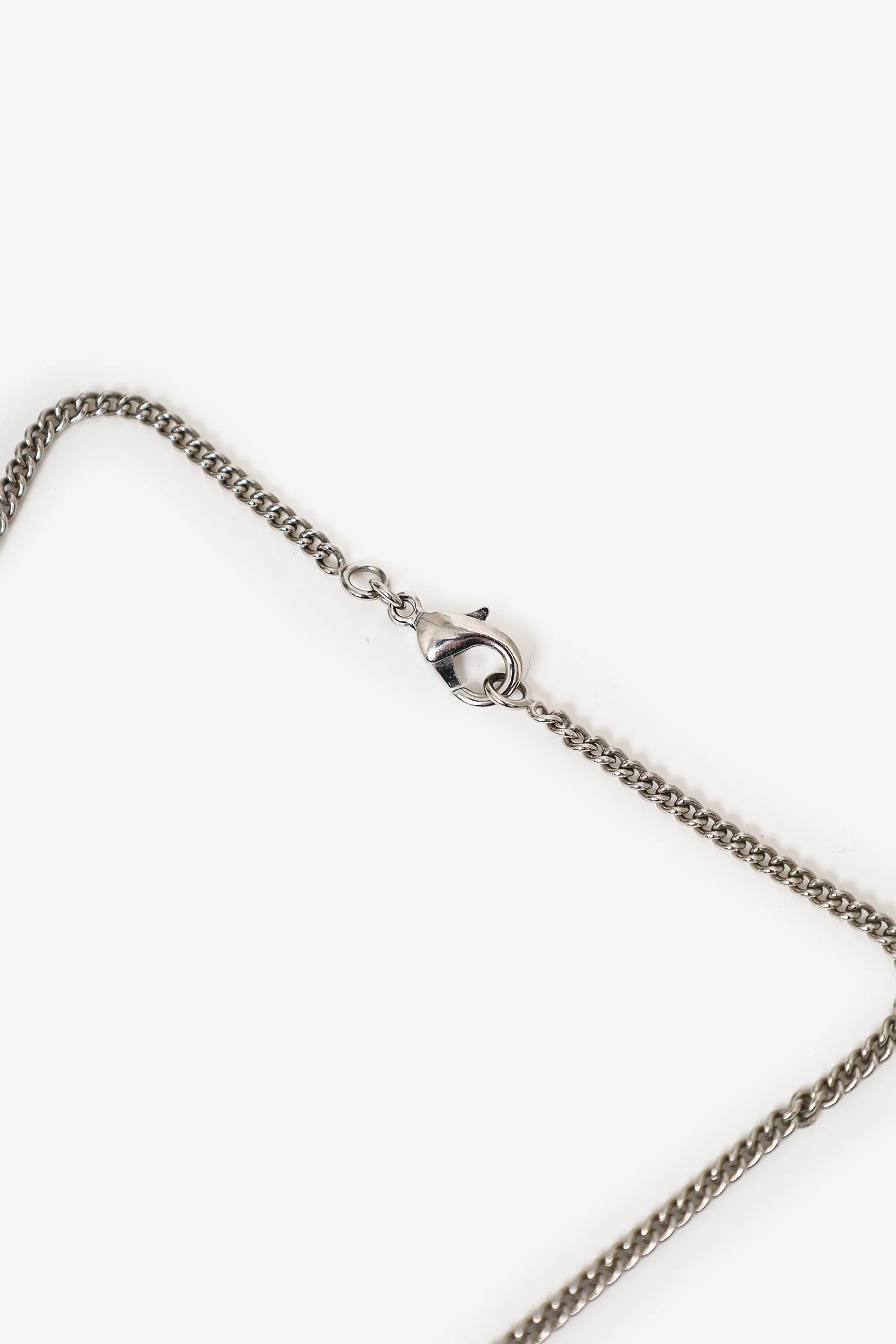 Chanel™ Silver Tone Crystal Camellia Flower Necklace - Image 5