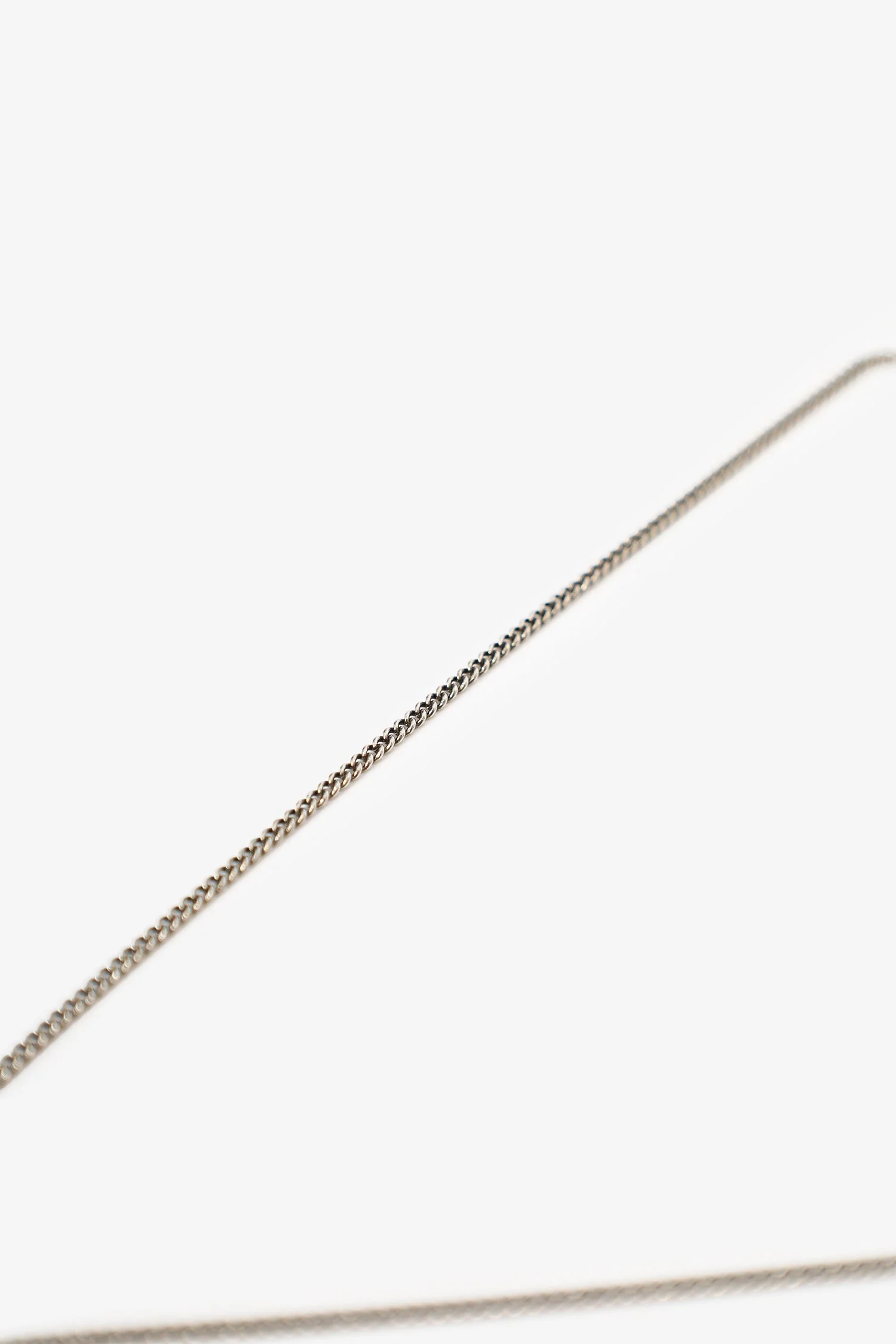 Pre-Loved Chanel™ Silver Tone Faux Pearl CC Drop Pendant Necklace - Image 5