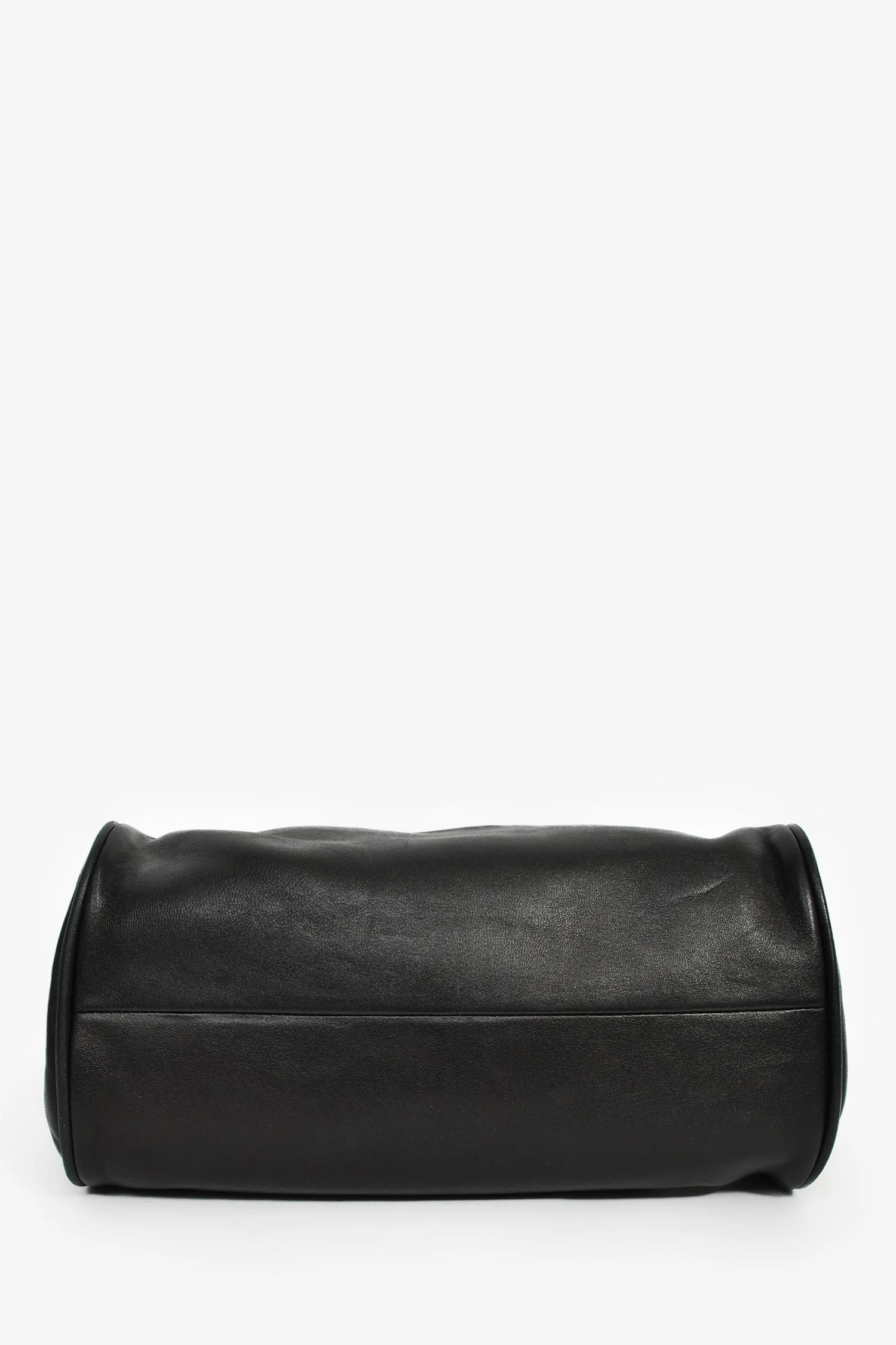 Pre-Loved Chanel™ Vintage Black Leather Camellia Frame Clutch Bag - Image 5