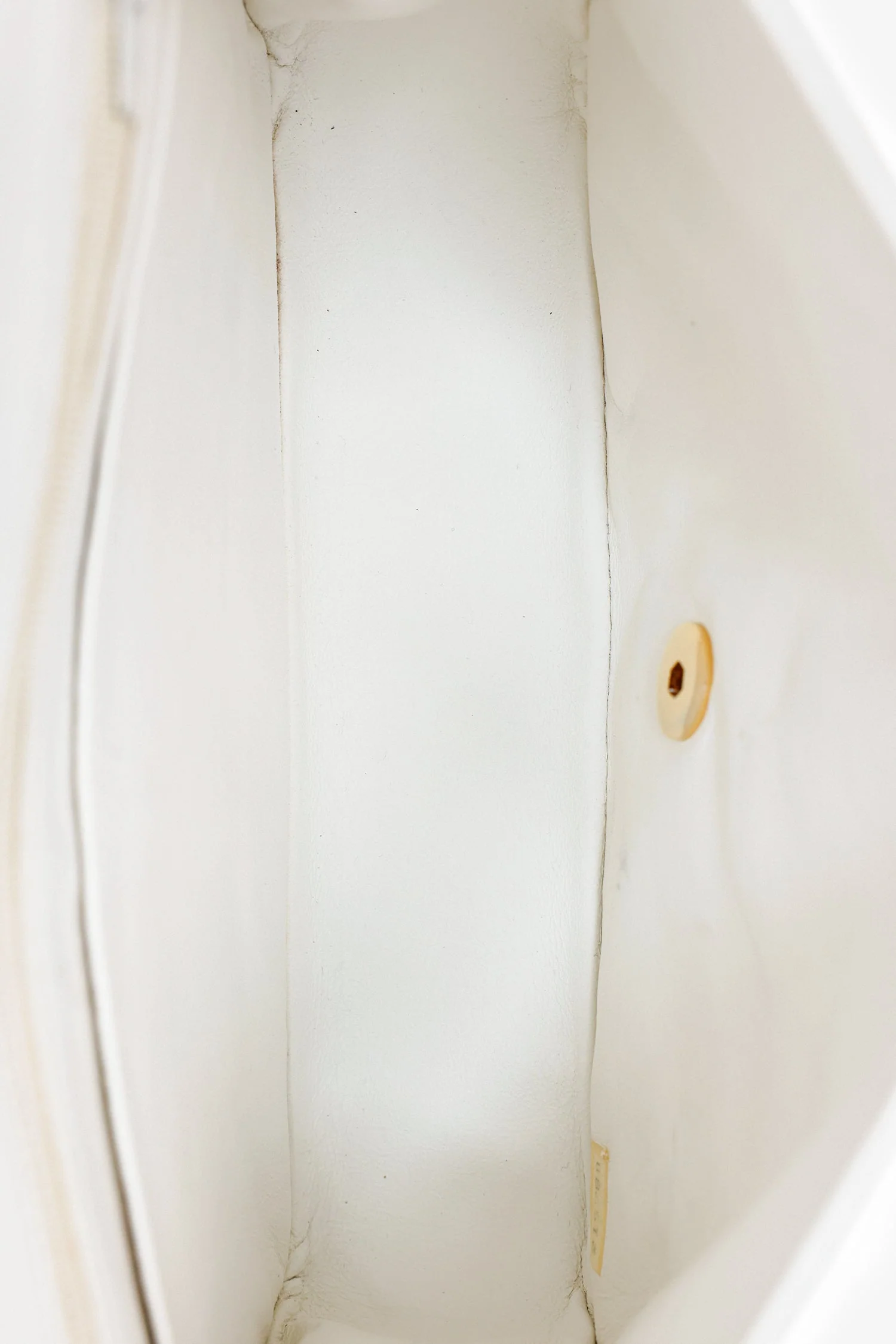 Pre-Loved Chanel™ White Lambskin Half Moon Flap Bag 'Refurbished' - Image 6