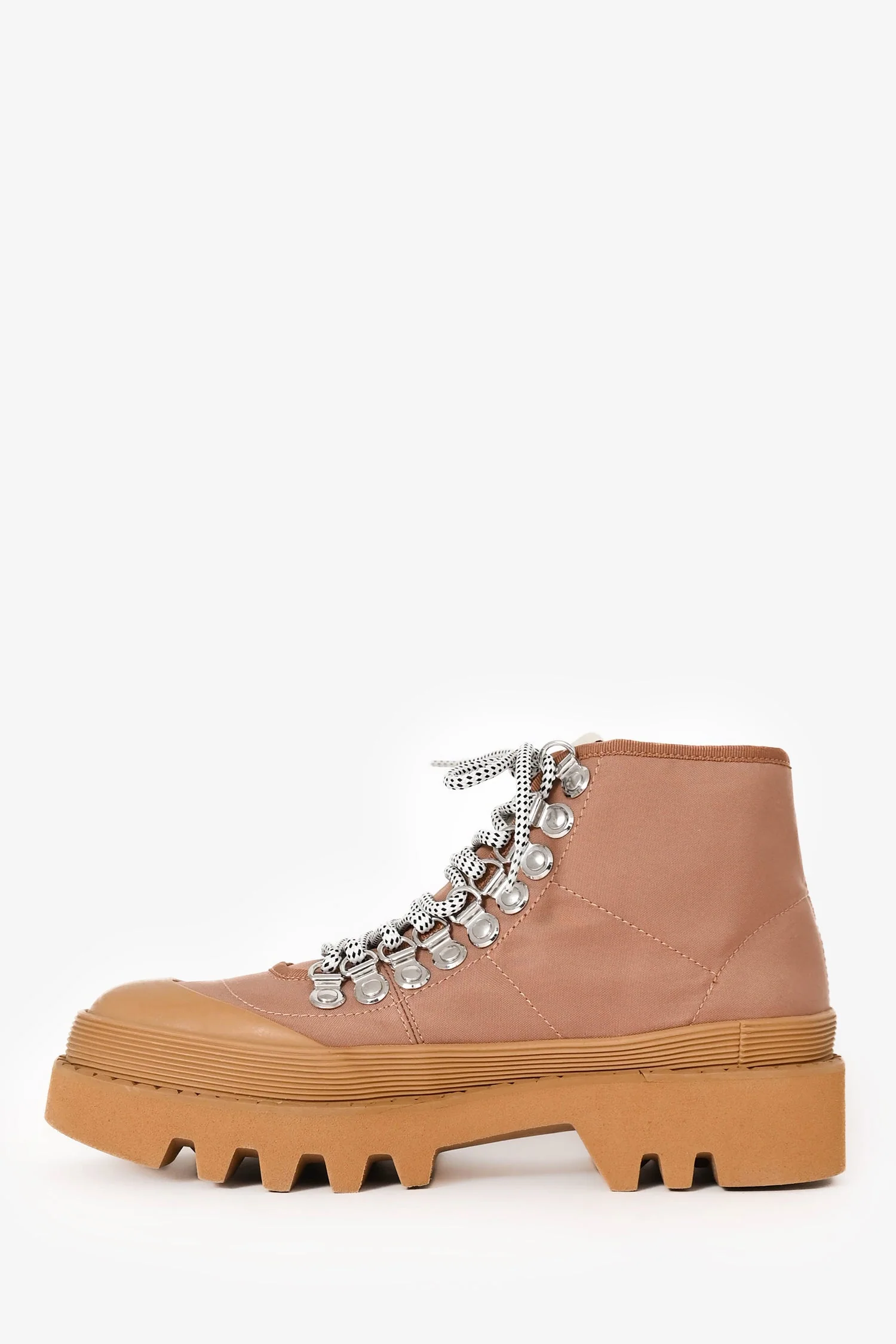 Proenza Schouler Brown/White Nylon Lug Boots Size 39 - Image 4