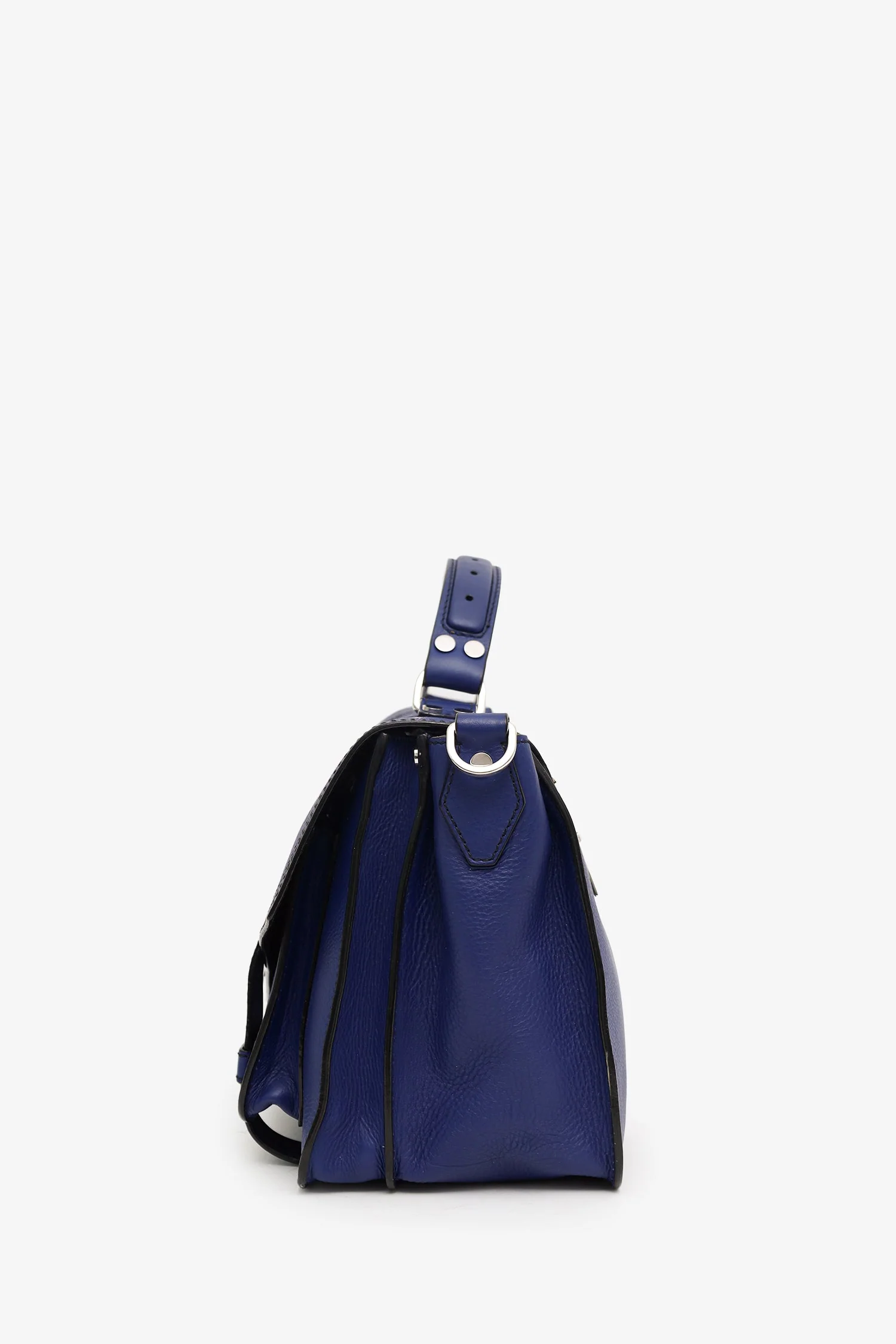 Proenza Schouler Navy Leather PS1 Messenger Crossbody Bag - Image 4
