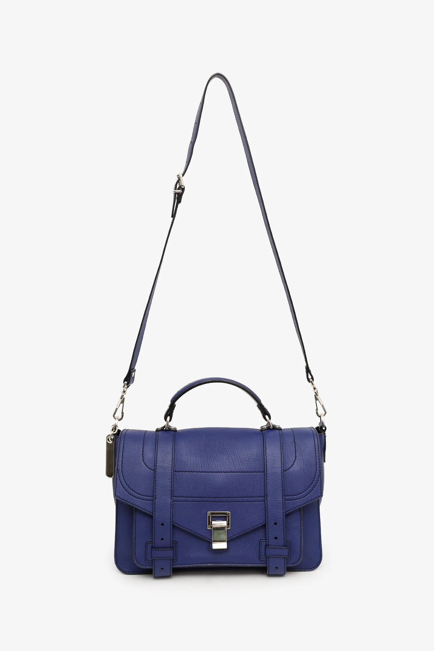 Proenza Schouler Navy Leather PS1 Messenger Crossbody Bag - Image 6