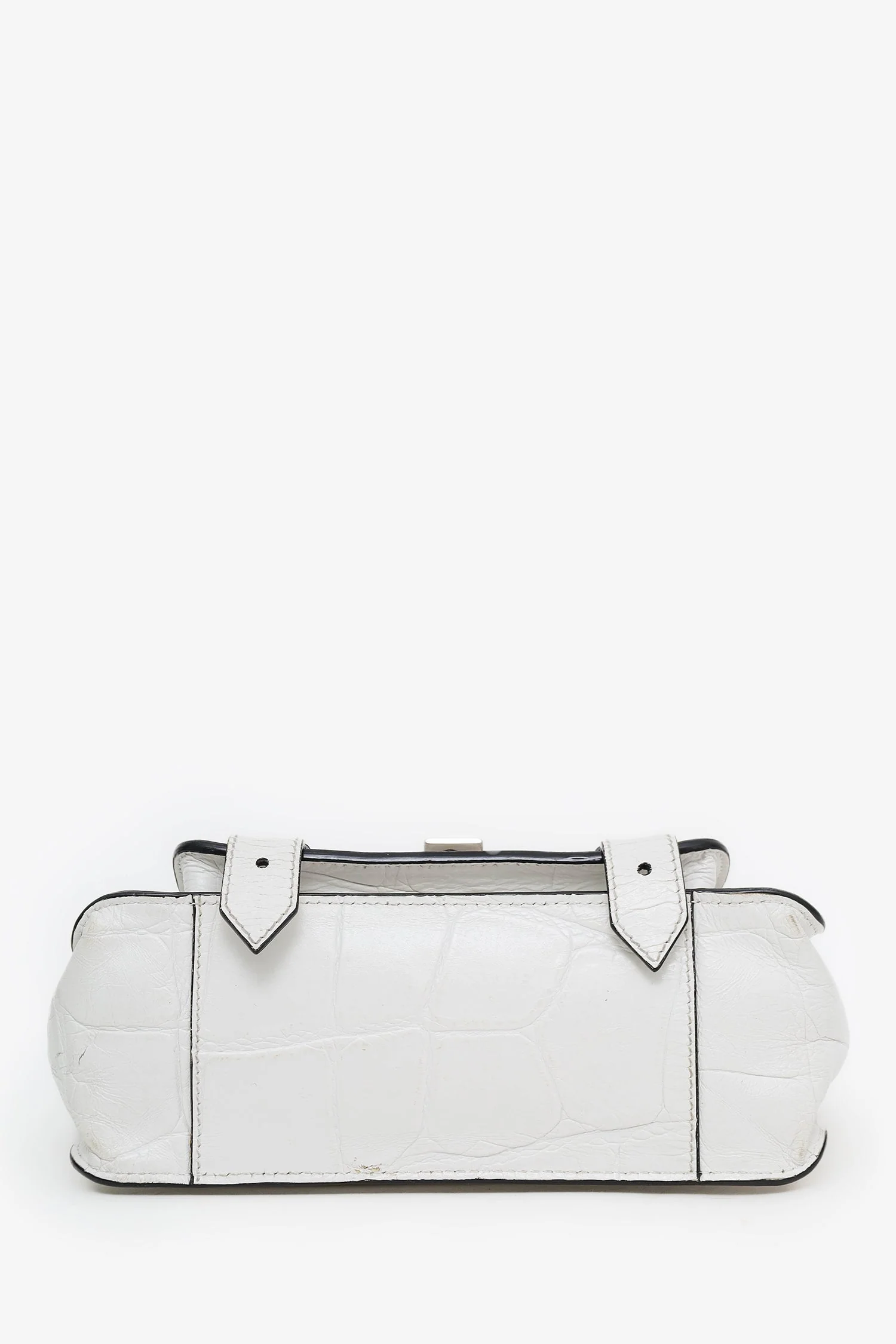 Proenza Schouler White Leather Top Handle Bag With Strap - Image 5