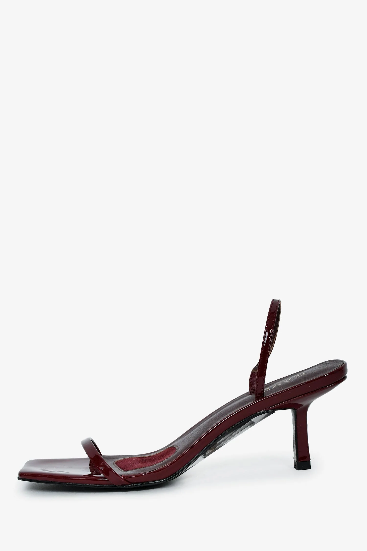 Raye Burgundy Patent Heeled 'Linz' Sandals Size 10 - Image 4