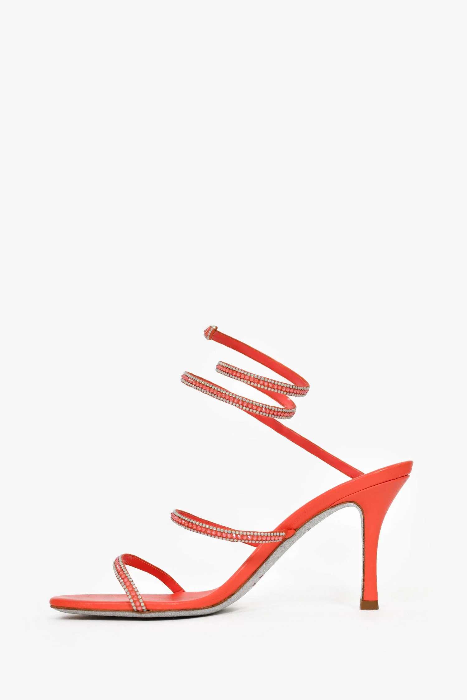Rene Caovilla Coral Crystal Cleo Heels Size 39 - Image 4