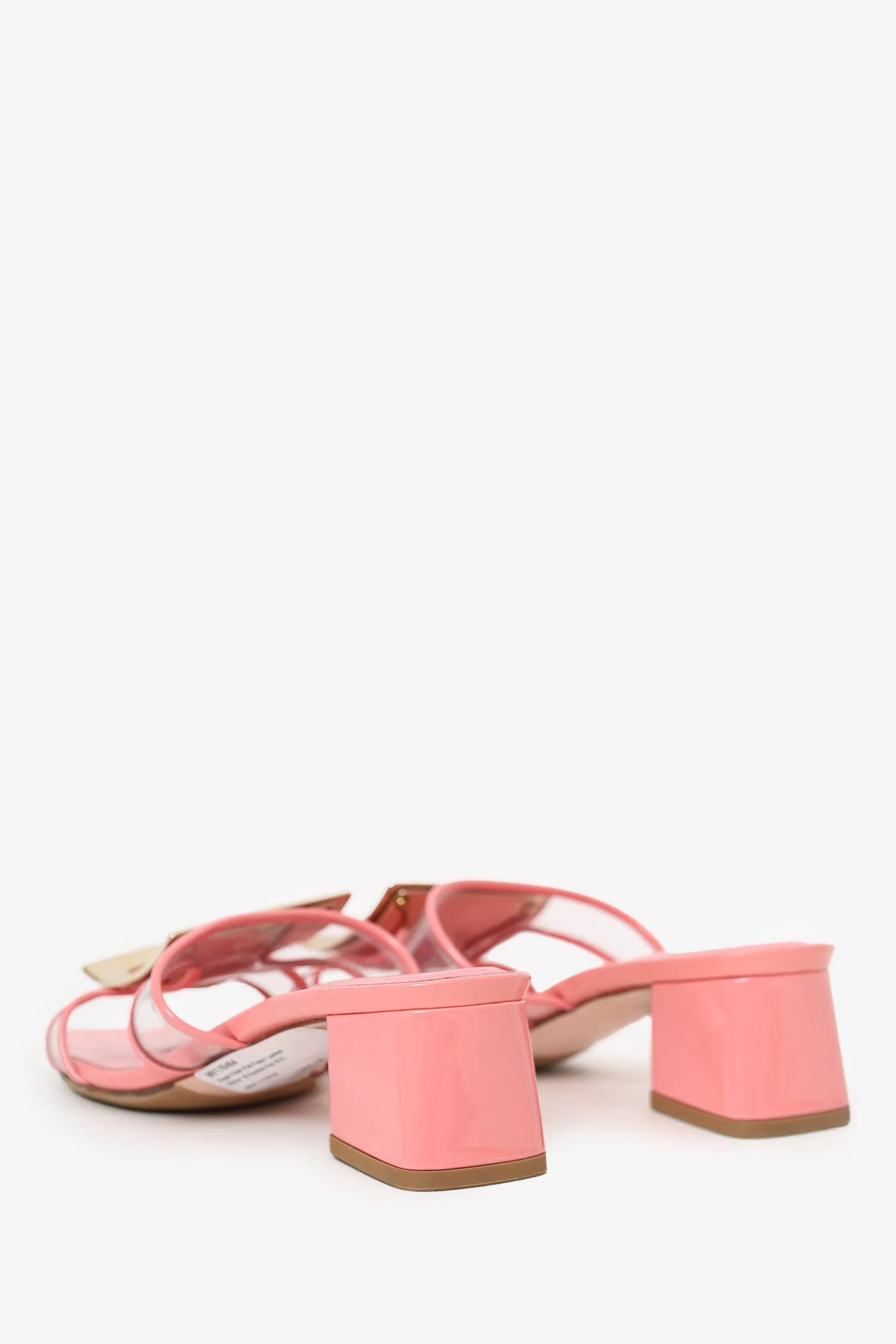 Roger Vivier Pink Patent Leather Bikiviv' 45 Sandals Size 35.5 - Image 4